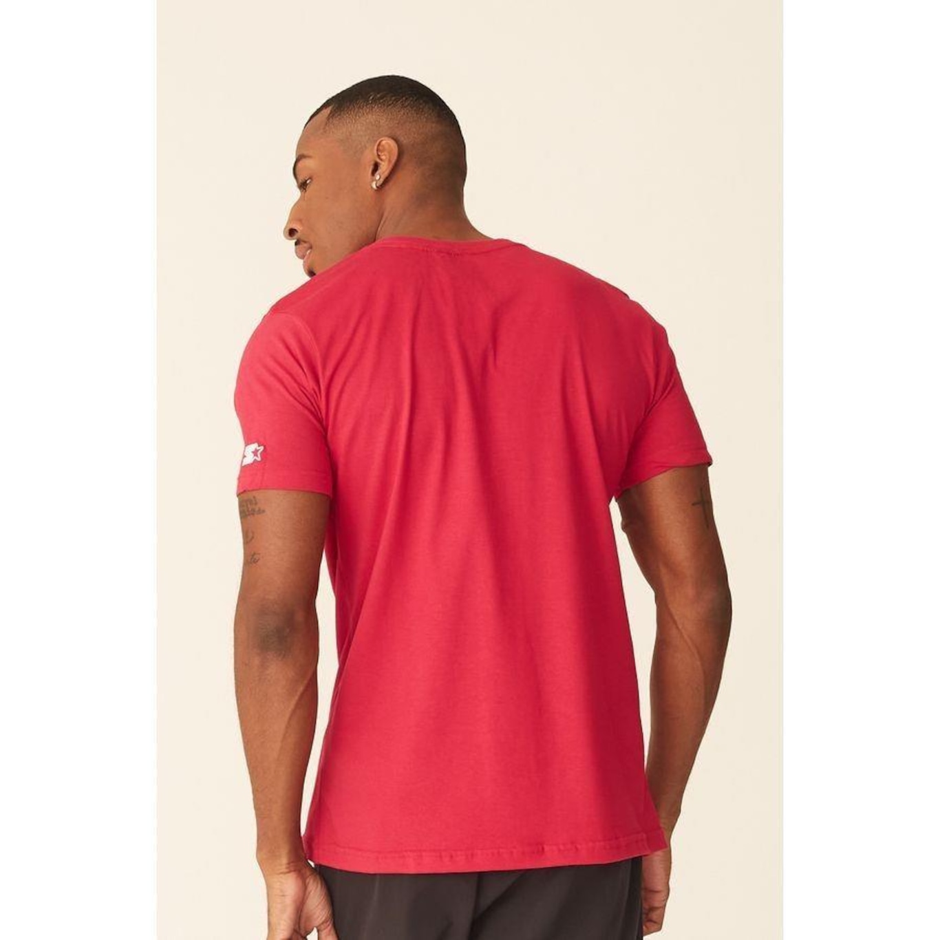 Camiseta Starter Estampada Rosa - Masculina - Foto 4