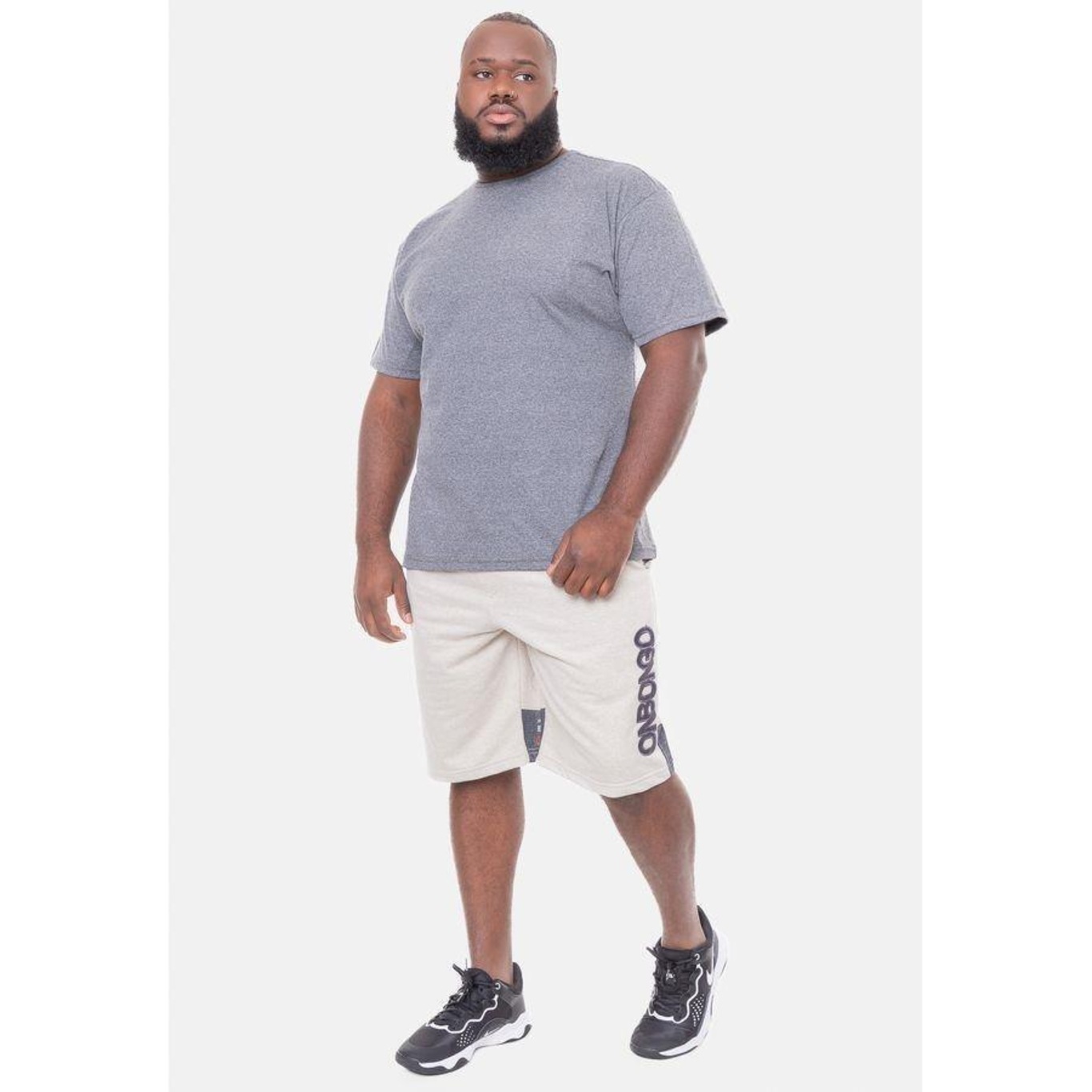 Bermuda Onbongo Moletom Plus Size - Masculina - Foto 2