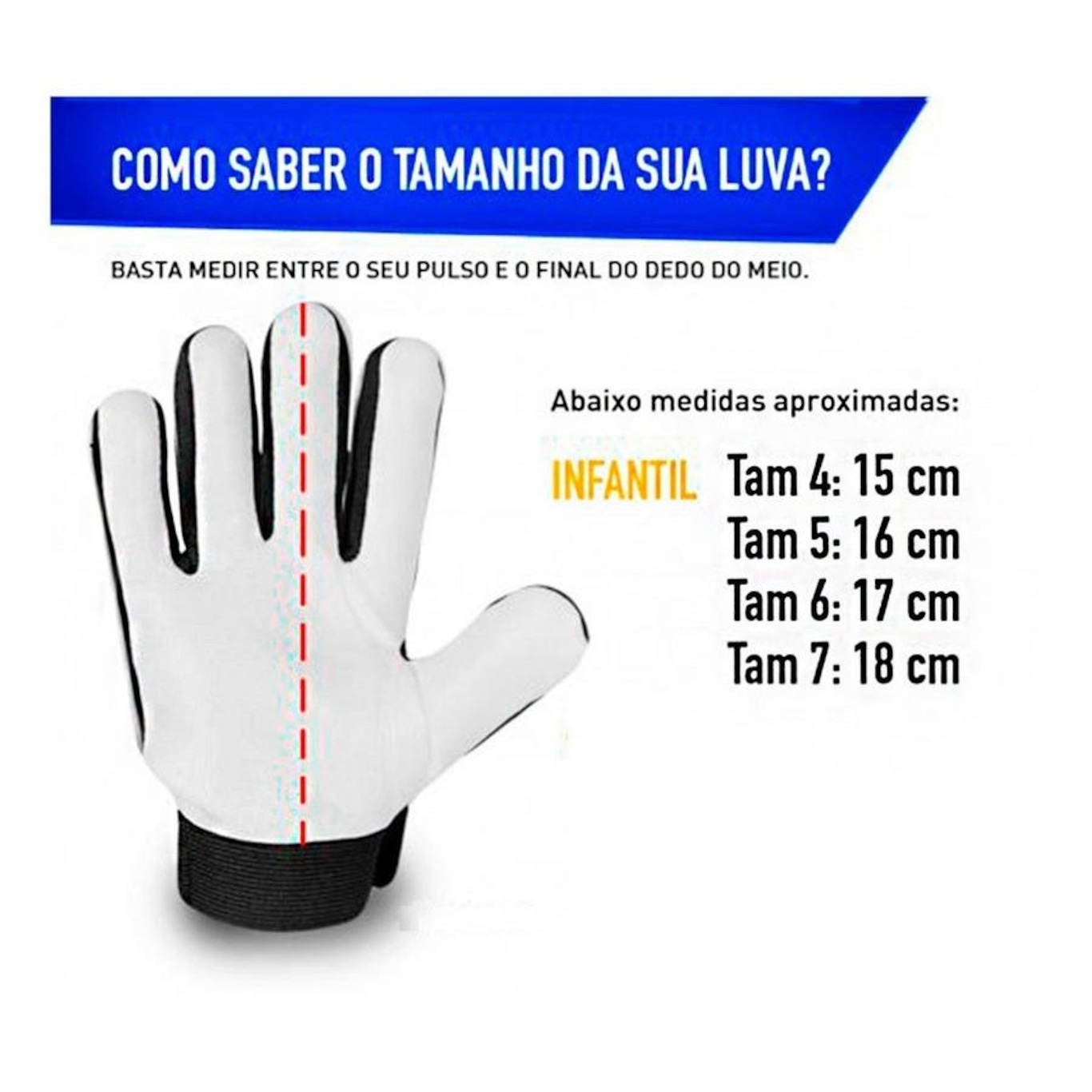 Luvas de Goleiro Sportcom Santos - Infantil | Centauro