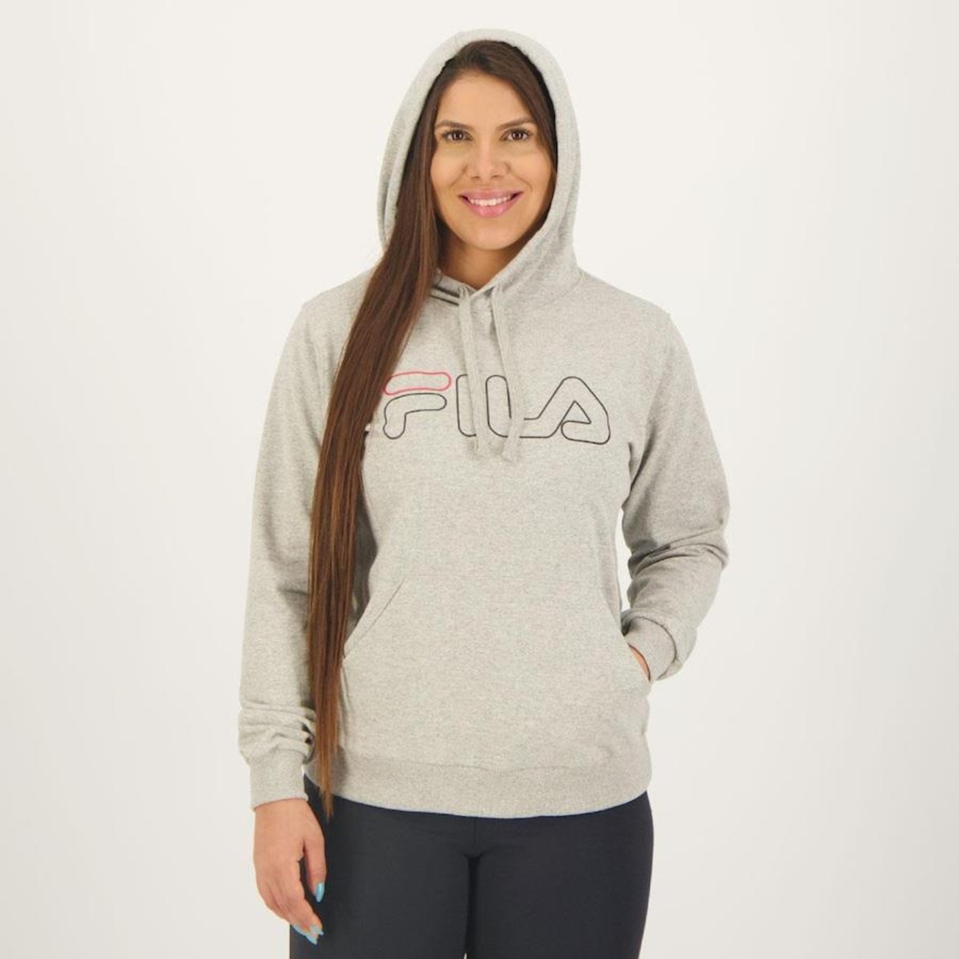 Blusão de Moletom com Capuz Fila Outline Basic - Feminino - Foto 3