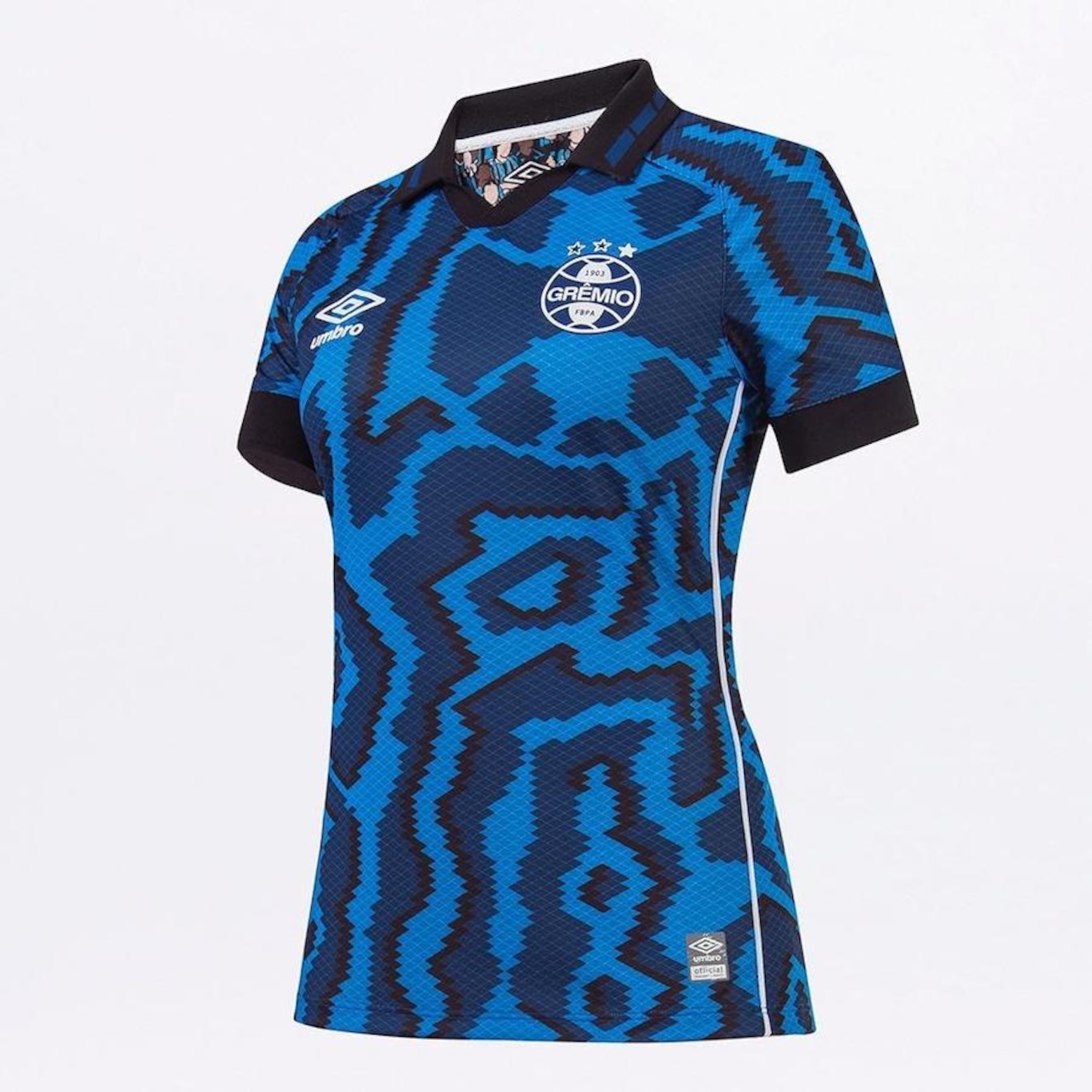 Camisa do Grêmio III 2021 Oficial Atleta Umbro - Feminina - Foto 2