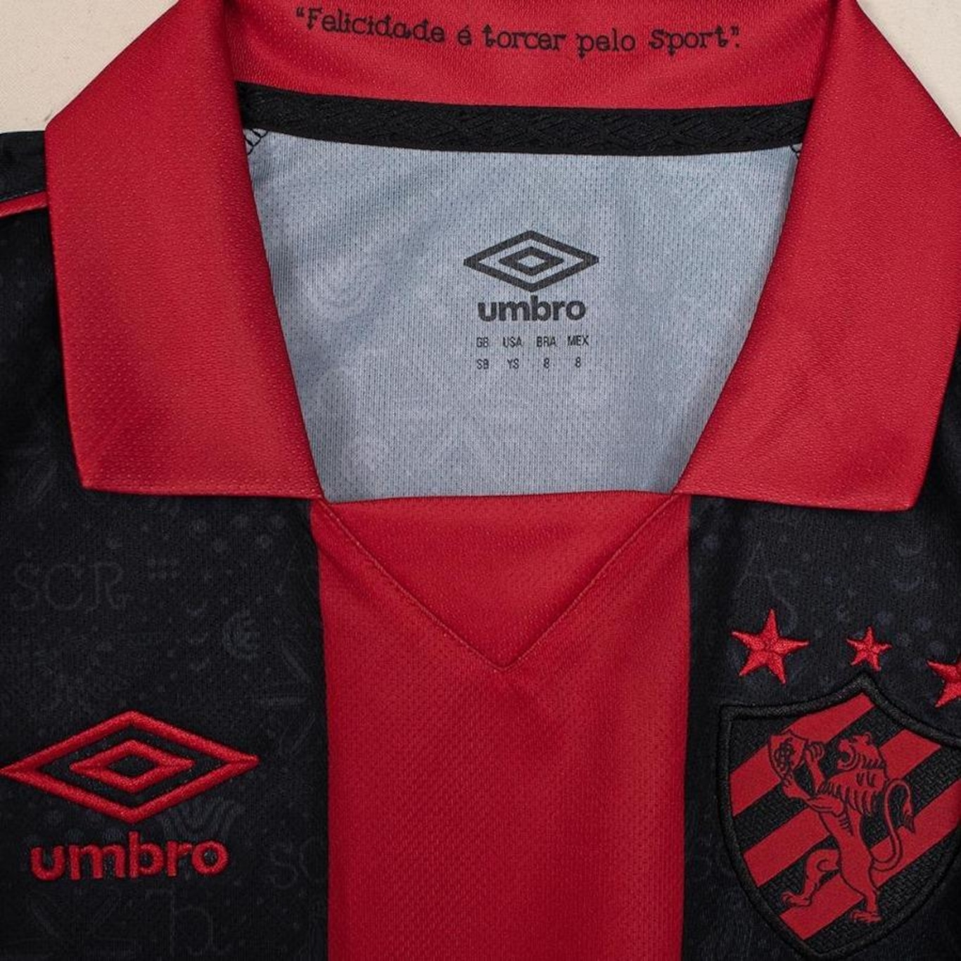 Camisa do Sport Iii 2023 Oficial Umbro - Infantil - Foto 4