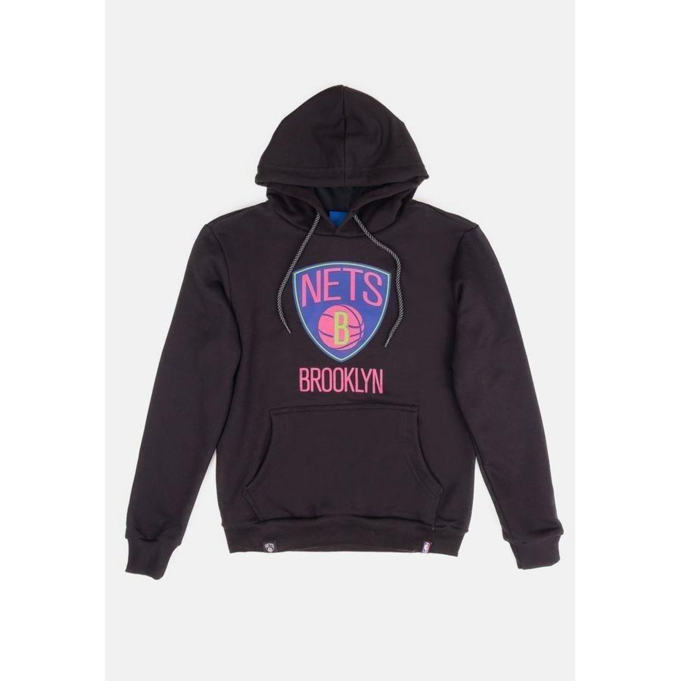 Blusão de Moletom com Capuz NBA Neon Colors Brooklin Nets - Masculino - Foto 1