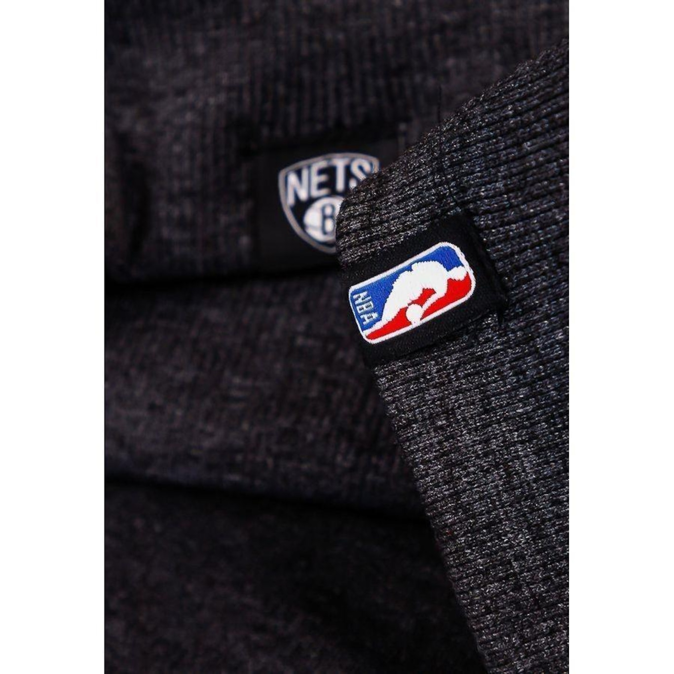 Blusão de Moletom com Capuz NBA Neon Colors Nets Grafite - Masculino - Foto 4