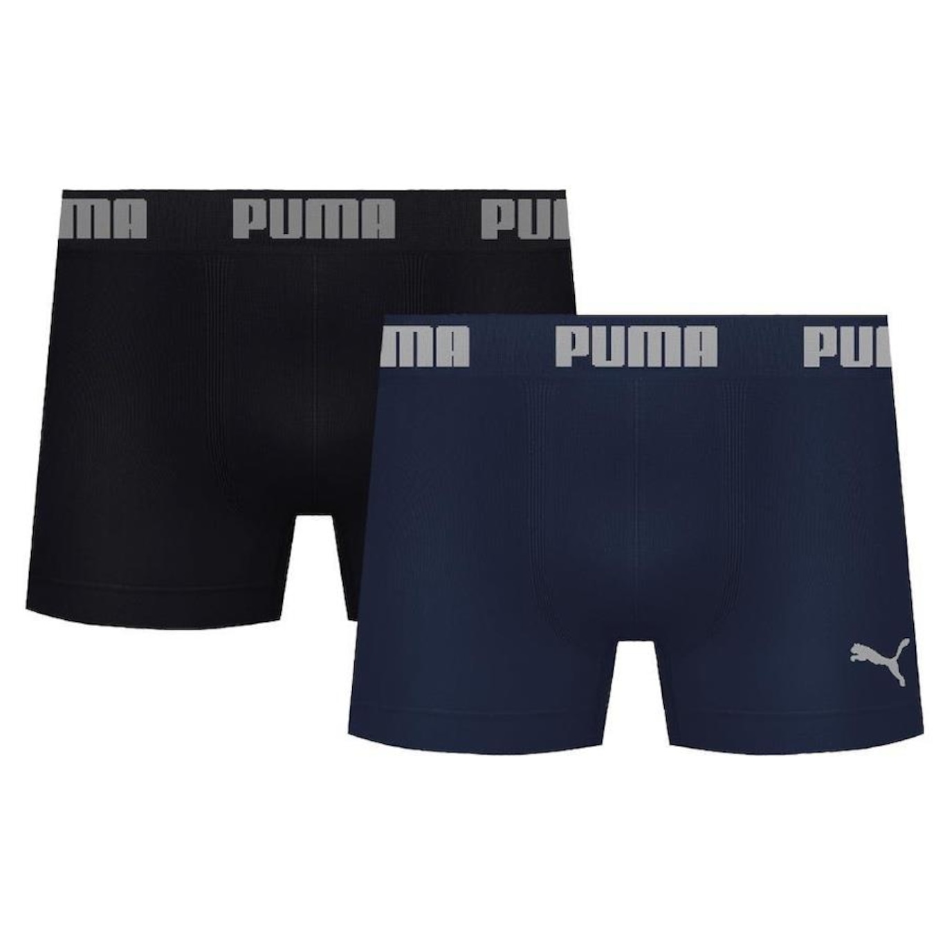 Kit Cuecas Boxer Puma Microfibra sem Costura - 2 unidades - Adulto - Foto 1