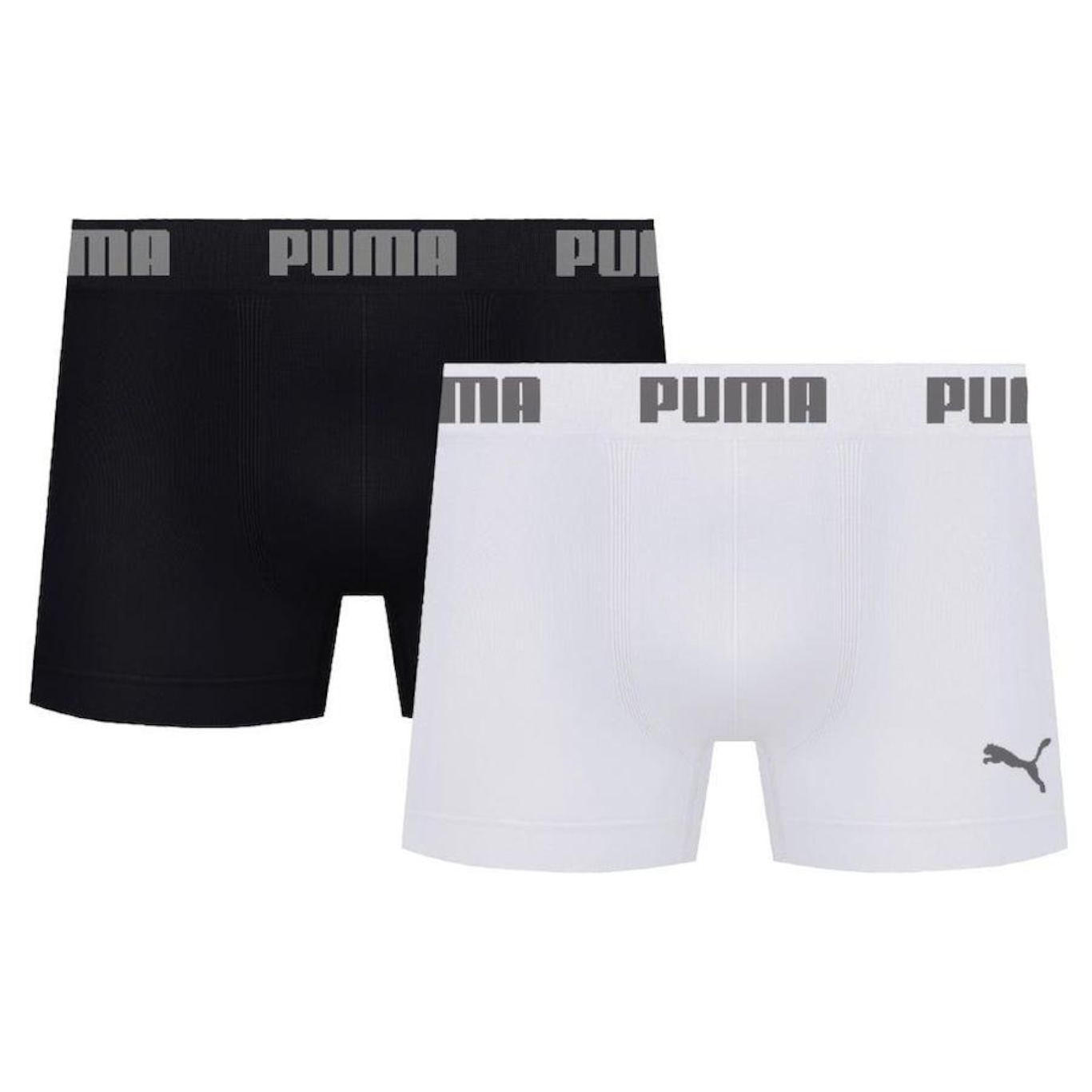 Kit Cuecas Boxer Puma Microfibra sem Costura - 2 unidades - Adulto - Foto 1