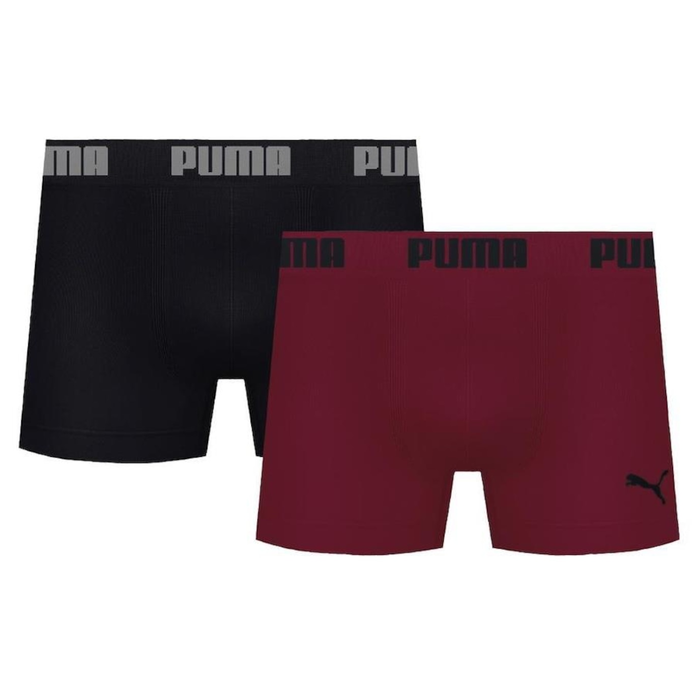 Kit Cuecas Boxer Puma Microfibra sem Costura - 2 unidades - Adulto - Foto 1