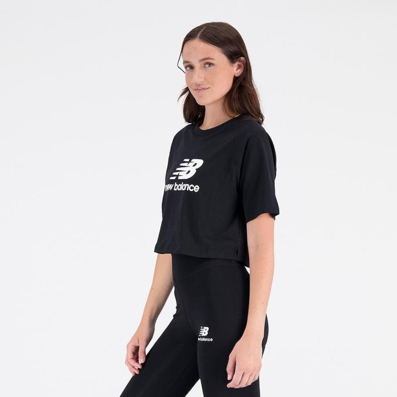 Blusa Cropped New Balance Essentials - Feminina - Foto 1