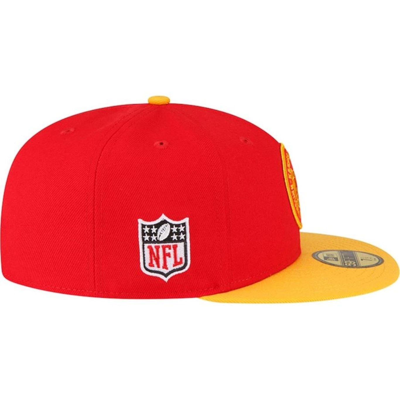 Boné Aba Reta New Era 59Fifty Fitted Kansas City Chiefs Sideline 2023 Team Patch - Fechado - Masculino - Foto 4