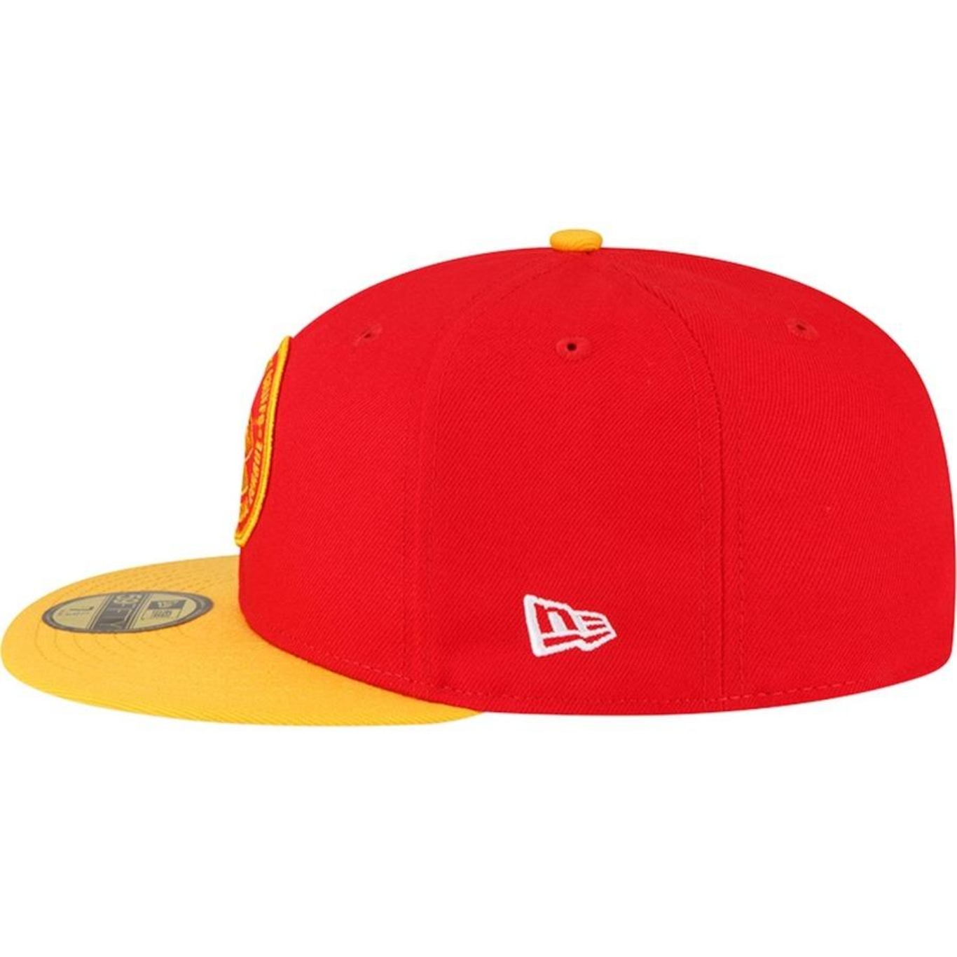 Boné Aba Reta New Era 59Fifty Fitted Kansas City Chiefs Sideline 2023 Team Patch - Fechado - Masculino - Foto 6