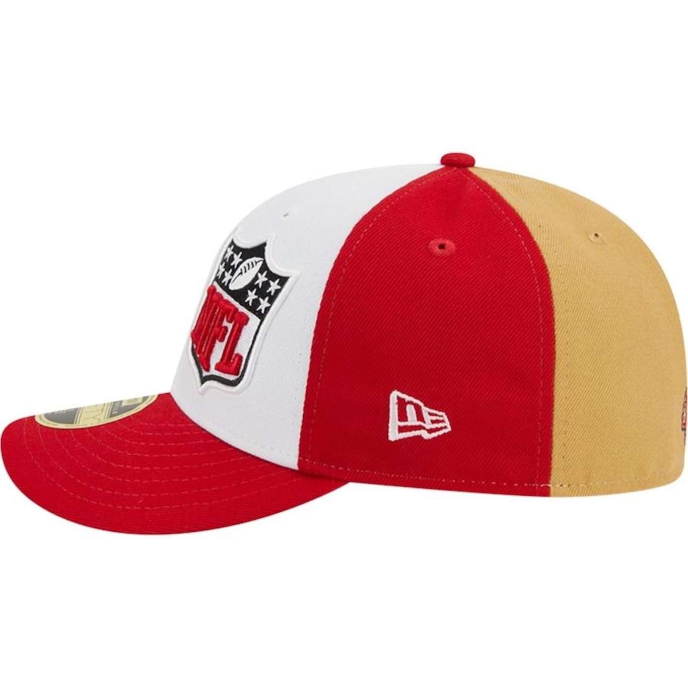 Boné Aba Curva New Era 59Fifty Fitted Low Profile San Francisco 49Ers Sideline 2023 - Fechado - Masculino - Foto 3