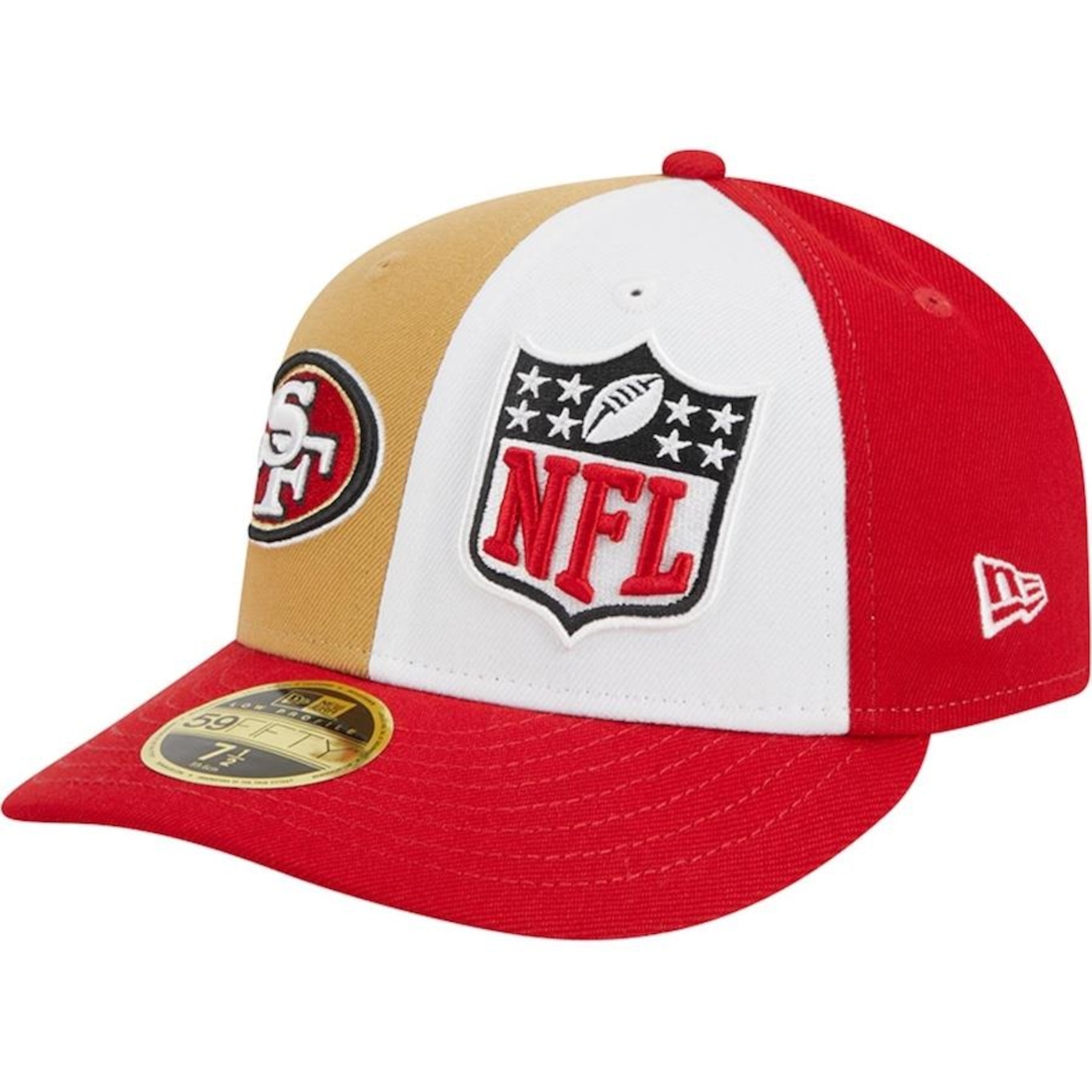 Boné Aba Curva New Era 59Fifty Fitted Low Profile San Francisco 49Ers Sideline 2023 - Fechado - Masculino - Foto 5