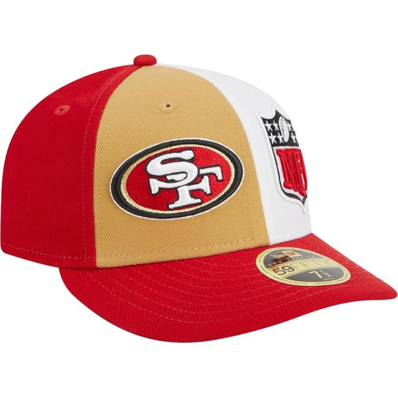 Boné Aba Curva New Era 59Fifty Fitted Low Profile San Francisco 49Ers Sideline 2023 - Fechado - Masculino - Foto 6