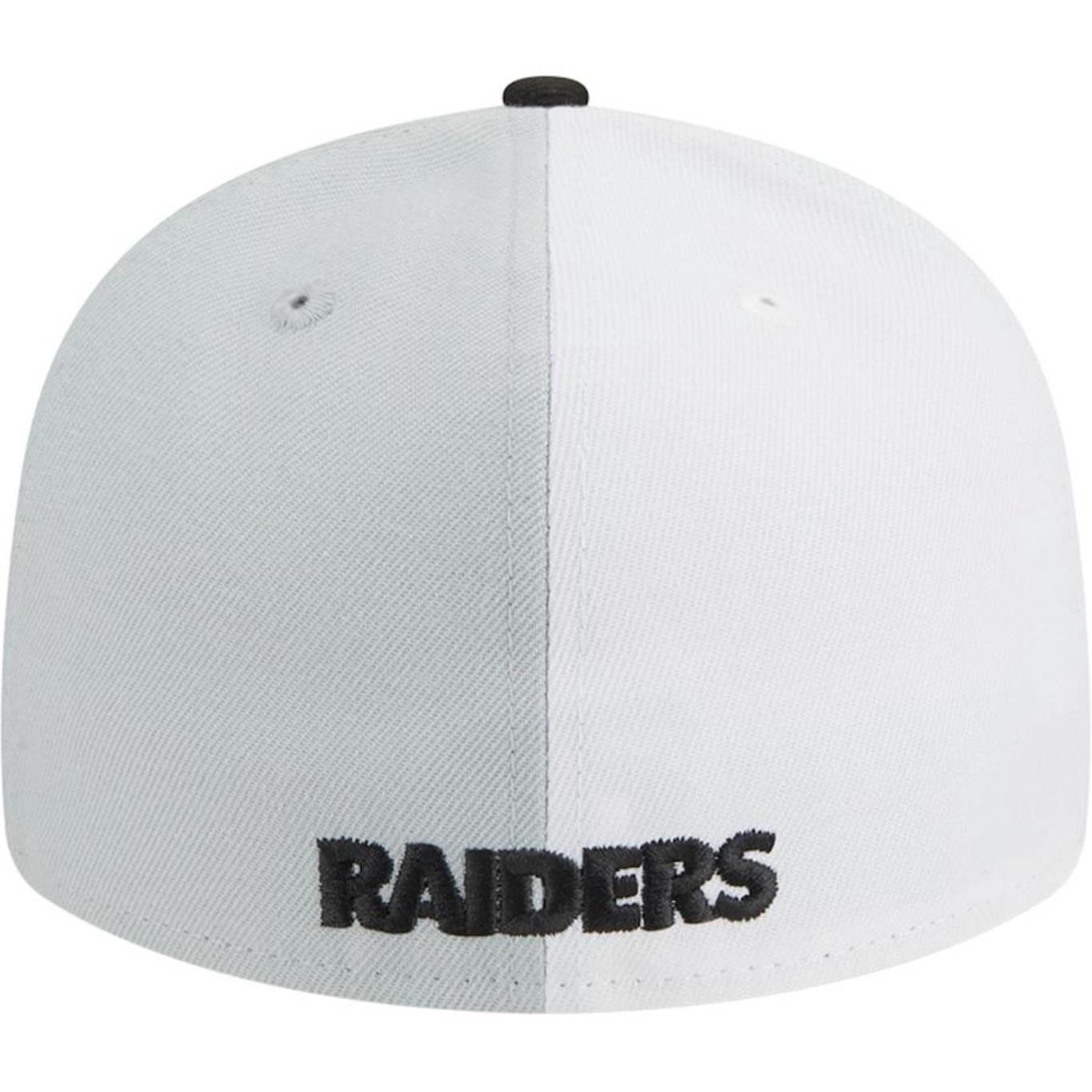 Boné Aba Curva New Era 59Fifty Fitted Low Profile Las Vegas Raiders Sideline 2023 - Fecahdo - Masculino - Foto 2