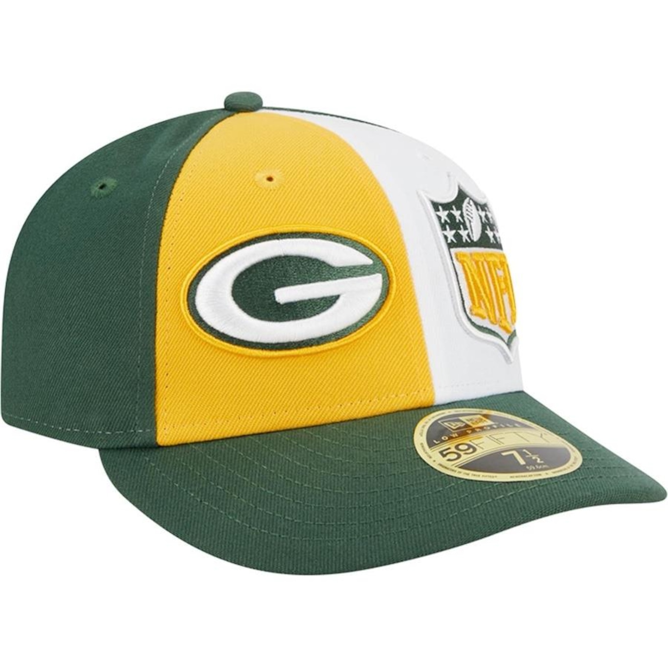 Boné Aba Curva New Era 59Fifty Fitted Low Profile Green Bay Packers Sideline 2023 - Fechado - Masculino - Foto 2