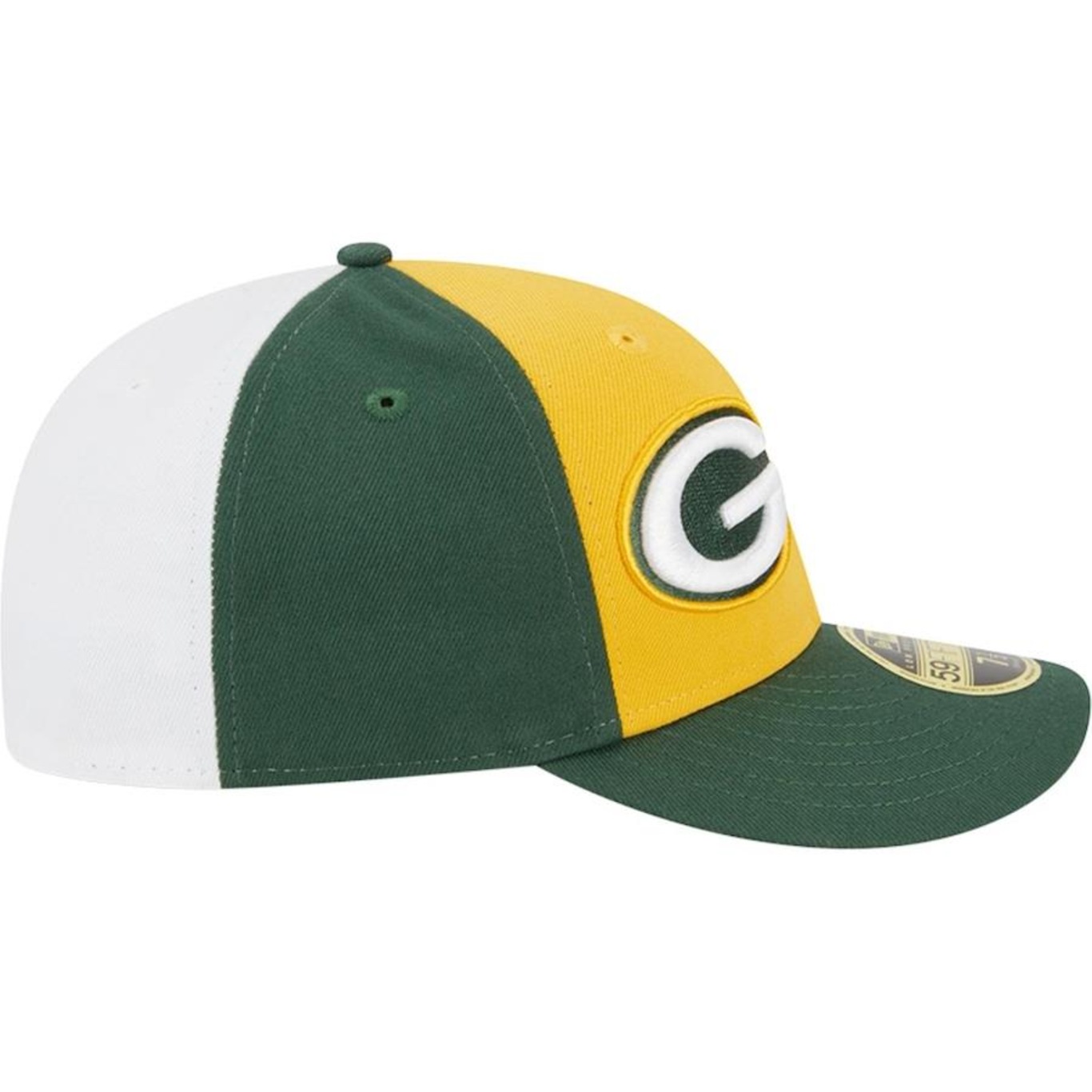 Boné Aba Curva New Era 59Fifty Fitted Low Profile Green Bay Packers Sideline 2023 - Fechado - Masculino - Foto 3