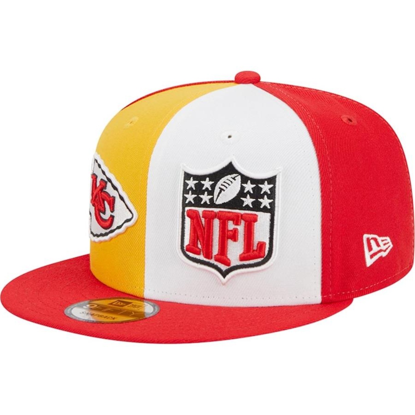 Boné Aba Reta New Era 9Fifty Kansas City Chiefs Sideline 2023 - Snapback - Masculino - Foto 5