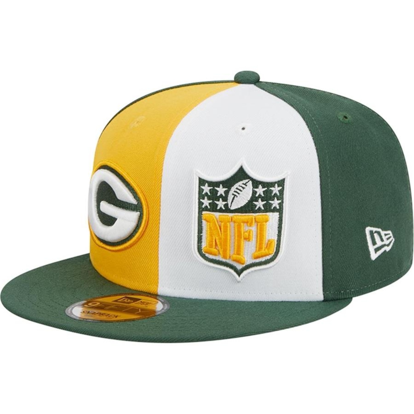 Boné Aba Reta New Era 9Fifty Green Bay Packers Sideline 2023 - Fechado - Masculino - Foto 1