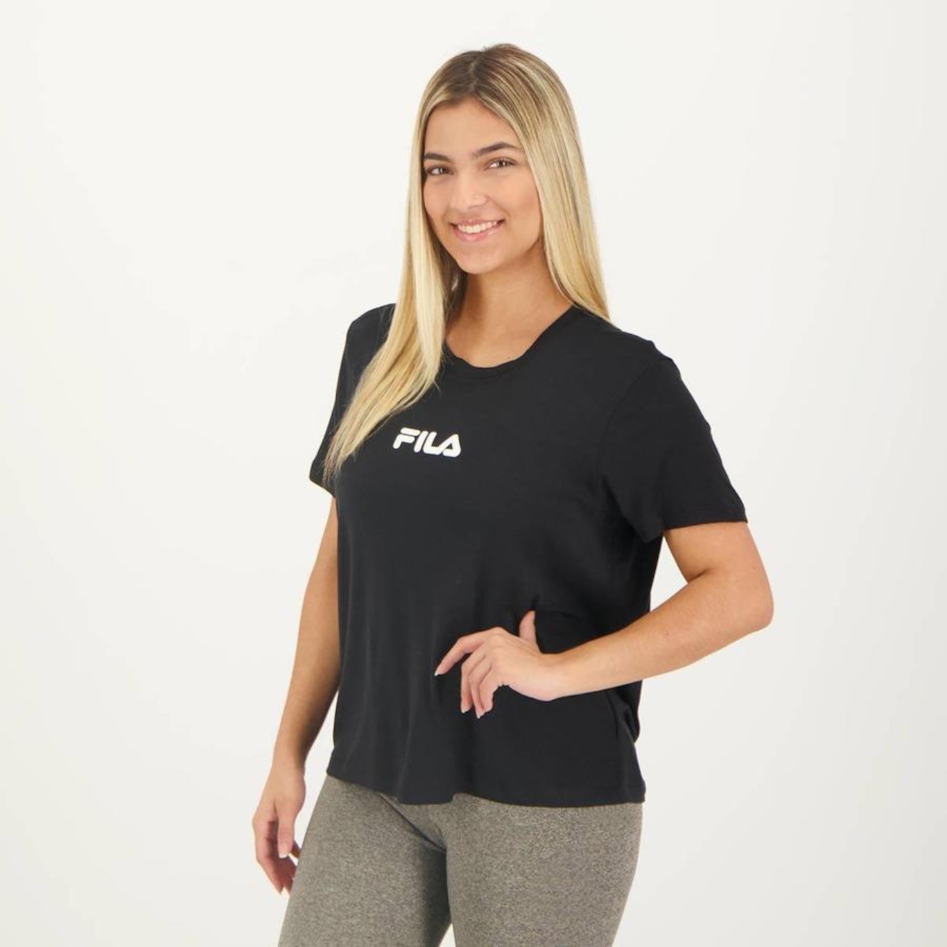 Camiseta Fila Letter Fit - Feminina - Foto 5