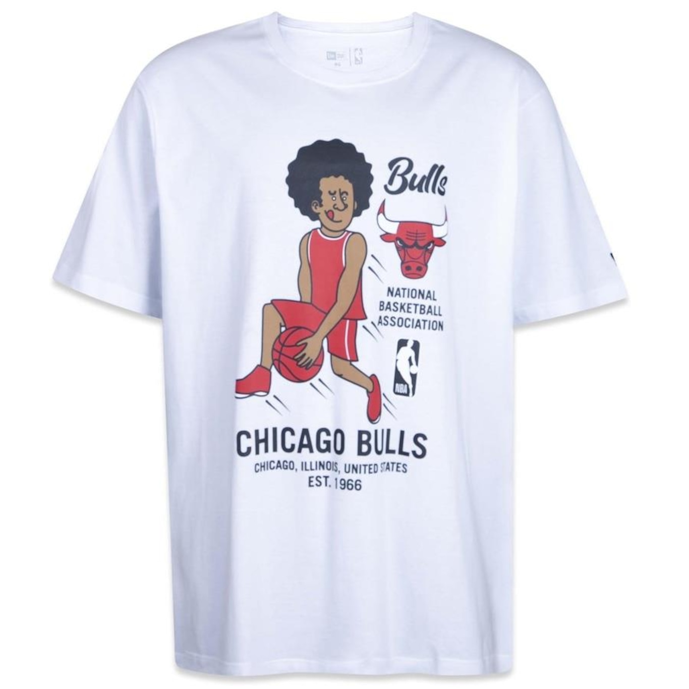 Camiseta New Era Plus Size Nba Chicago Bulls - Masculina - Foto 1