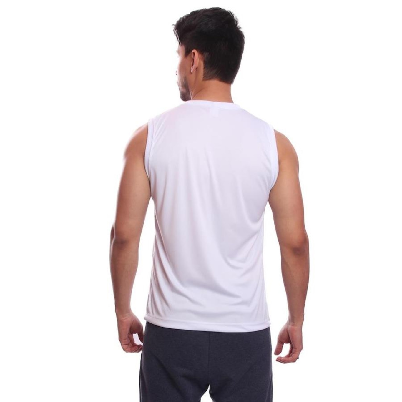 Kit Camisetas Regata Dellas Fit Dry Lisa Básica Treino - Masculina - 10 unidades - Foto 3