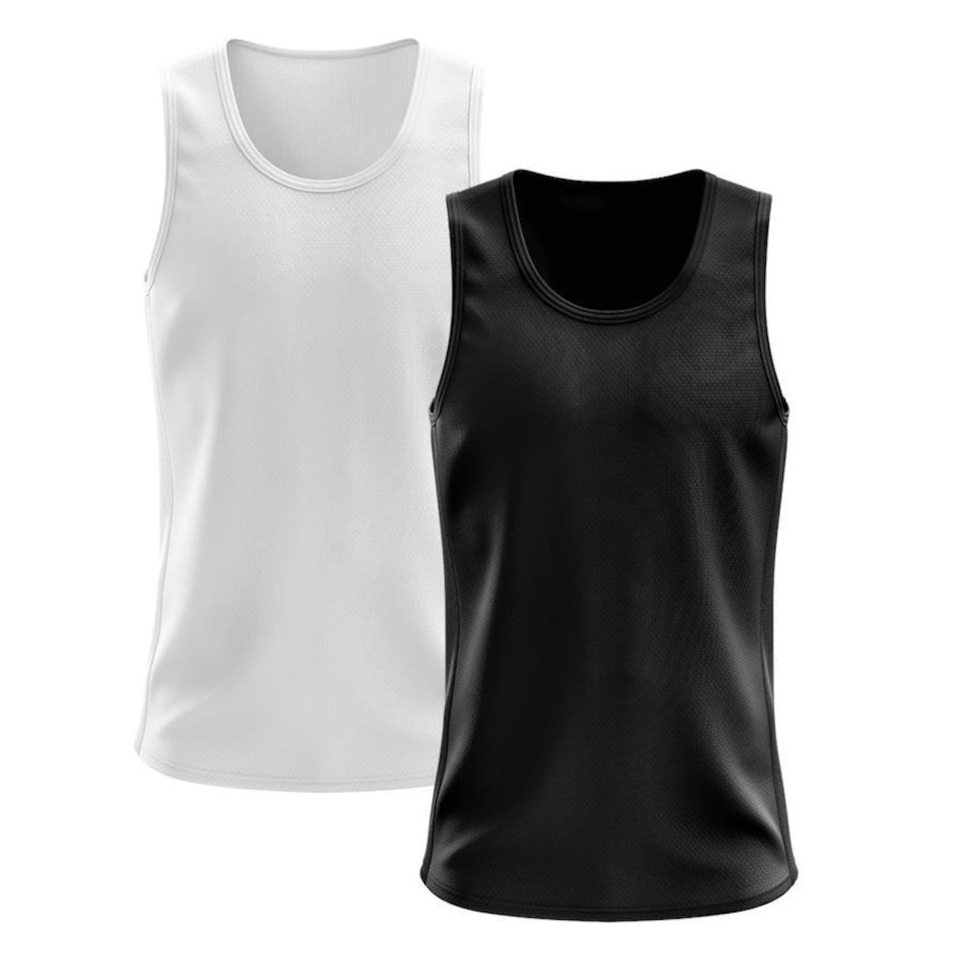 Kit Camisetas Regata Dellas Fit Lisa Básica Dry - Masculina - 2 Unidades - Foto 1