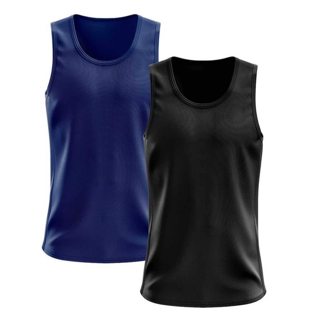 Kit Camisetas Regata Dellas Fit Lisa Básica Dry - Masculina - 2 Unidades - Foto 1