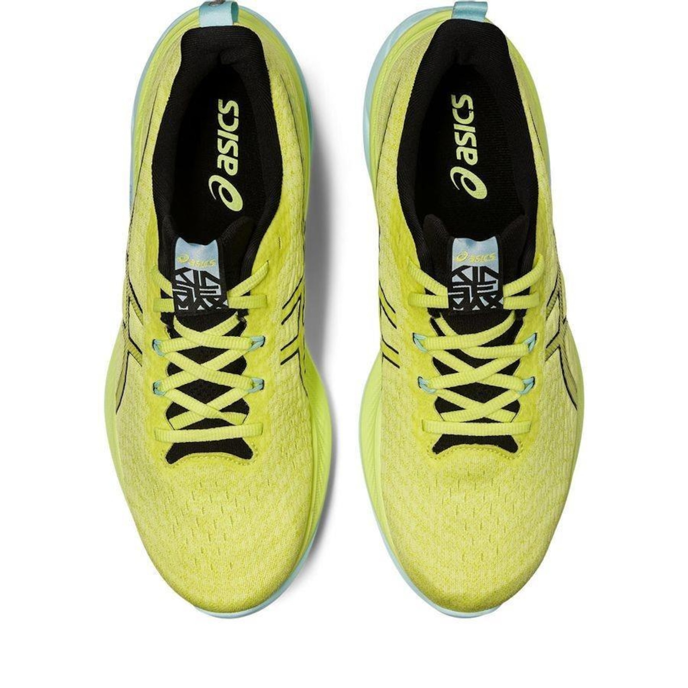 Asics verde e outlet amarelo