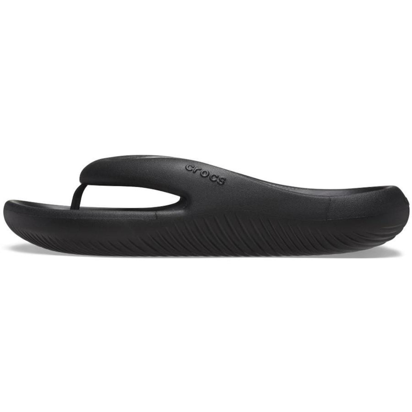 Chinelo Crocs Mellow Flip Black - Unissex - Foto 4