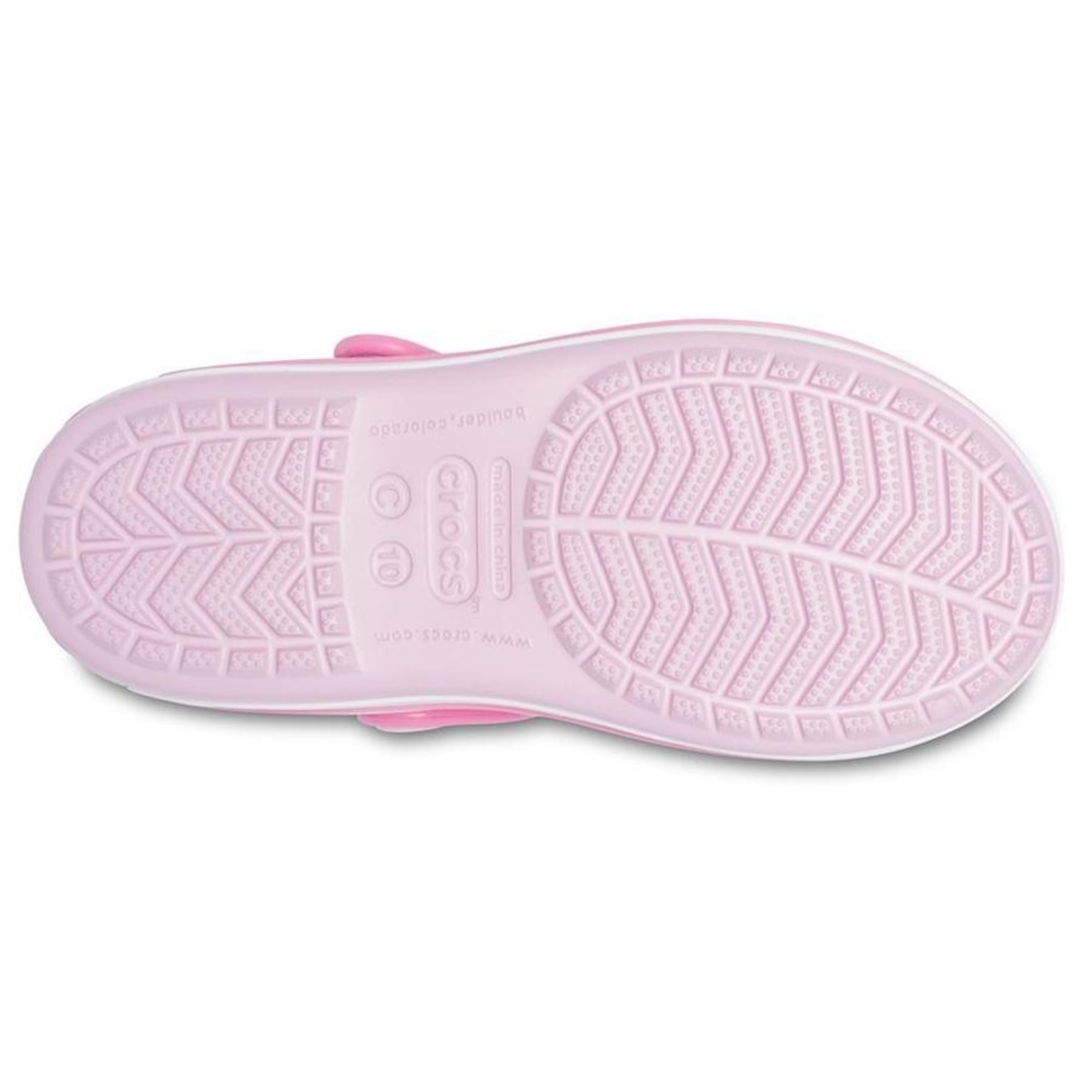 Sandália Crocs Crocband Sandal Kids Ballerina - Infantil - Foto 4