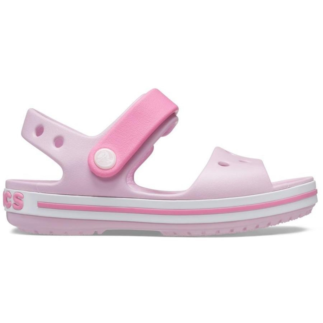 Sandália Crocs Crocband Sandal Kids Ballerina - Infantil - Foto 6