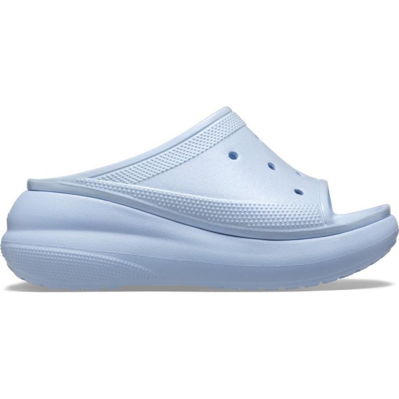 Sandália Crocs Crush Meta Pearl Slide Blue Calcite - Feminino - Foto 1