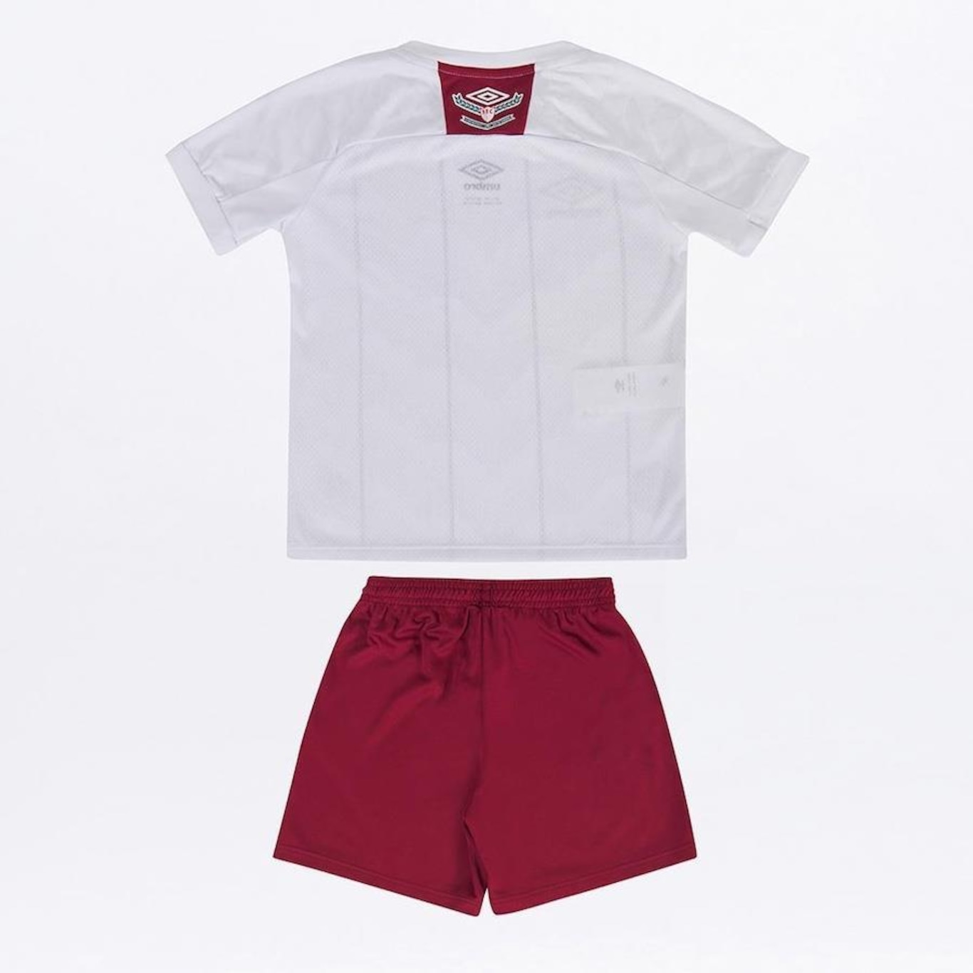 Kit Clube do Fluminense Oficial 2 2020 Umbro: Camisa + Calção - Infantil - Foto 2