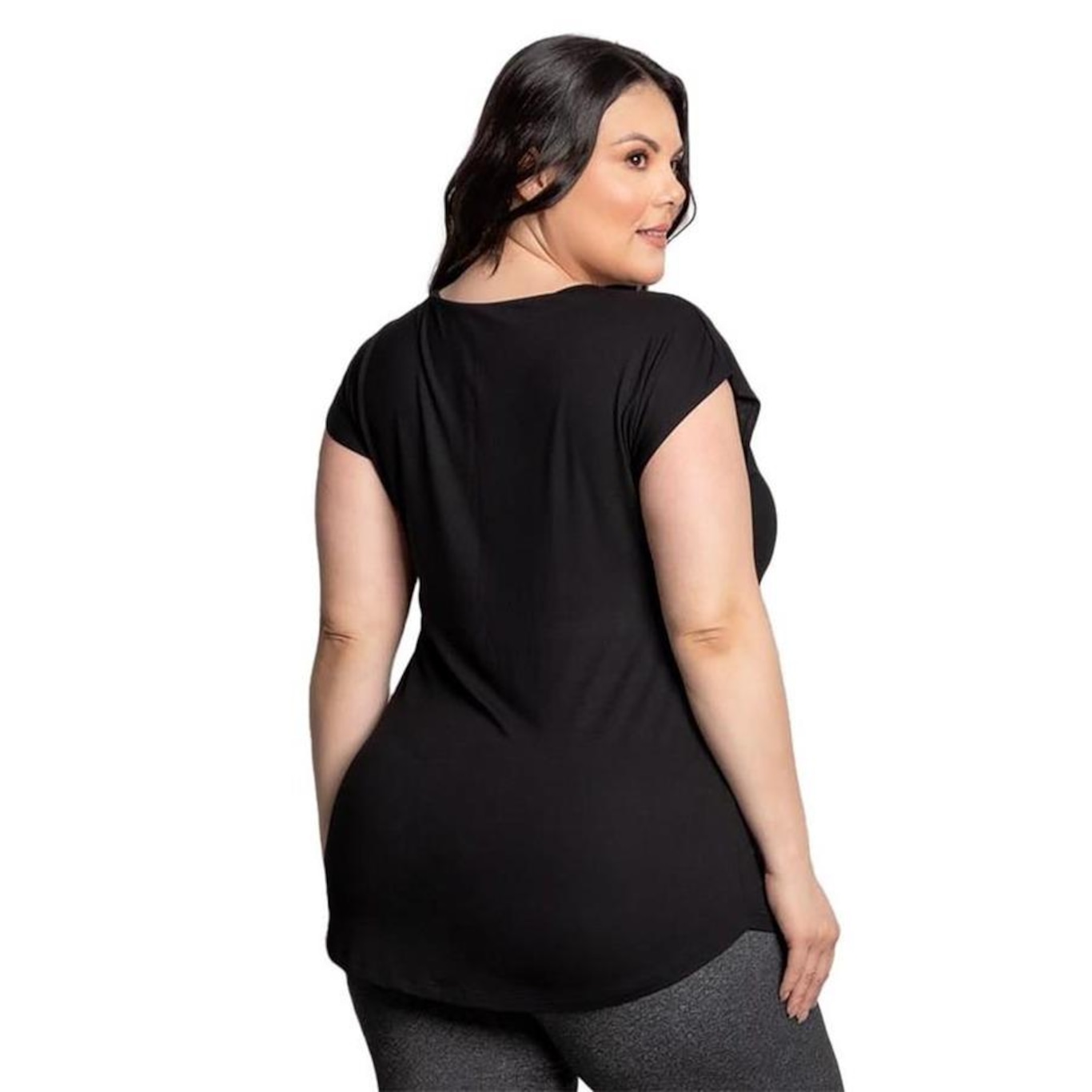 Camiseta Trinys Fluidity Essential A-874 Plus Size Feminina - Foto 2