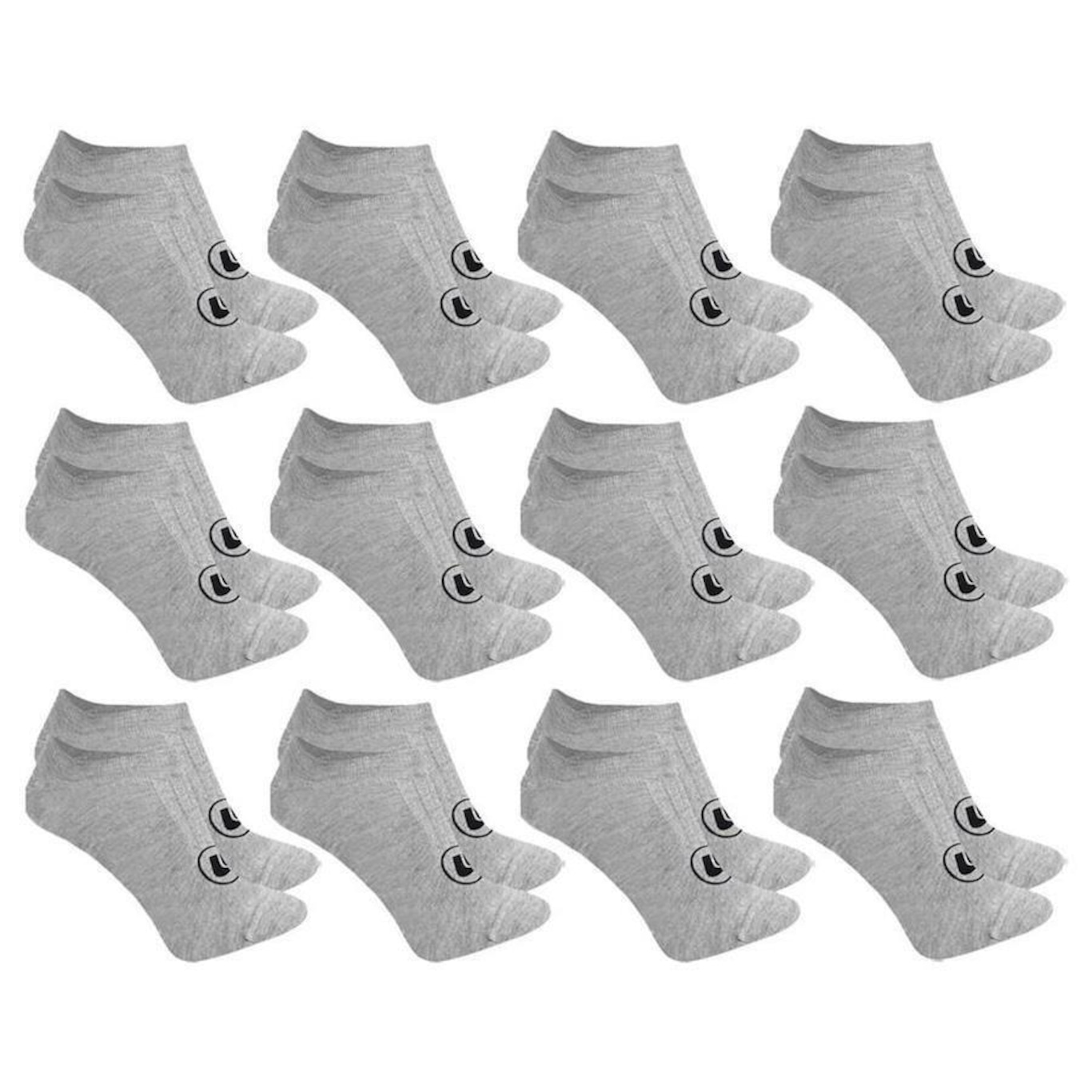 Kit Meias Sapatilha Esporte Legal Invisível - 12 Pares - Masculina - Foto 2