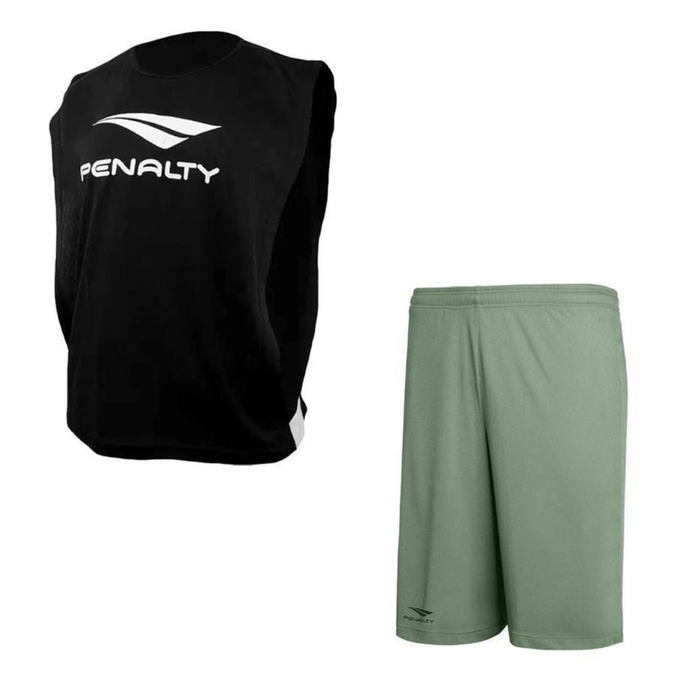 Conjunto de Futebol Penalty: Colete + Calção Penalty X - Masculino - Foto 1