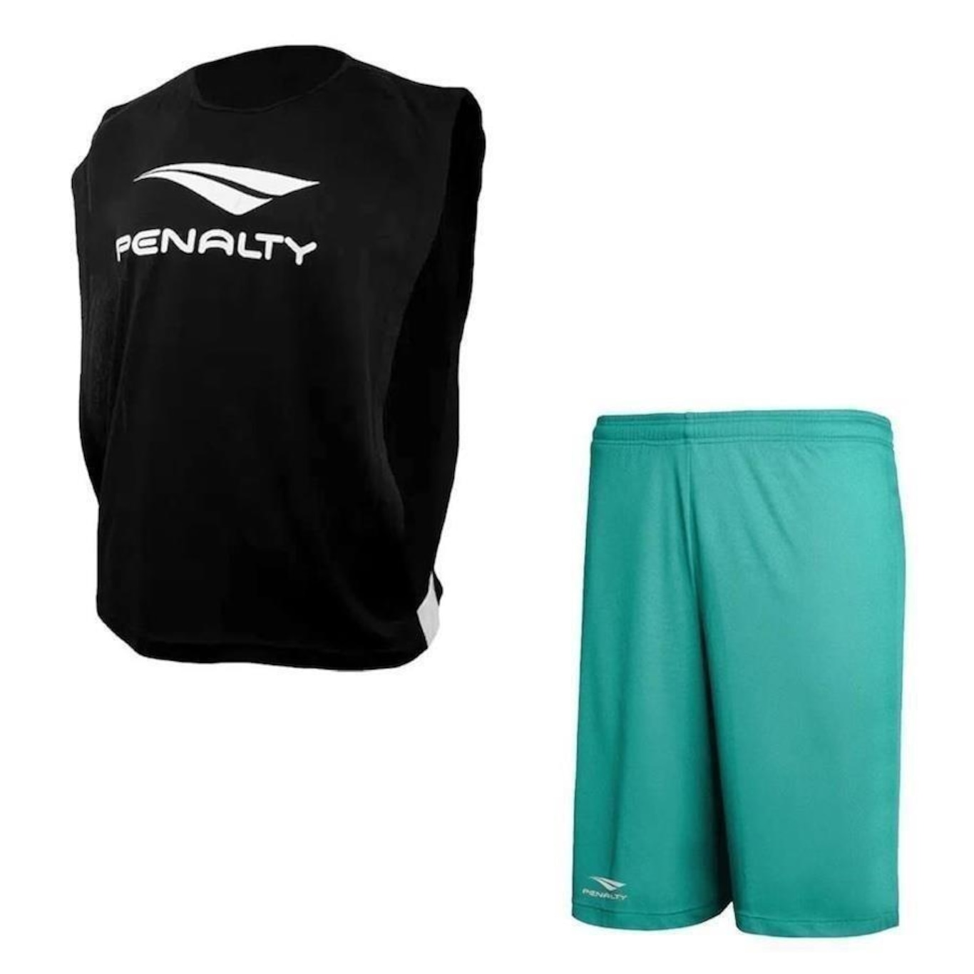 Conjunto de Futebol Penalty: Colete + Calção Penalty X - Masculino - Foto 1