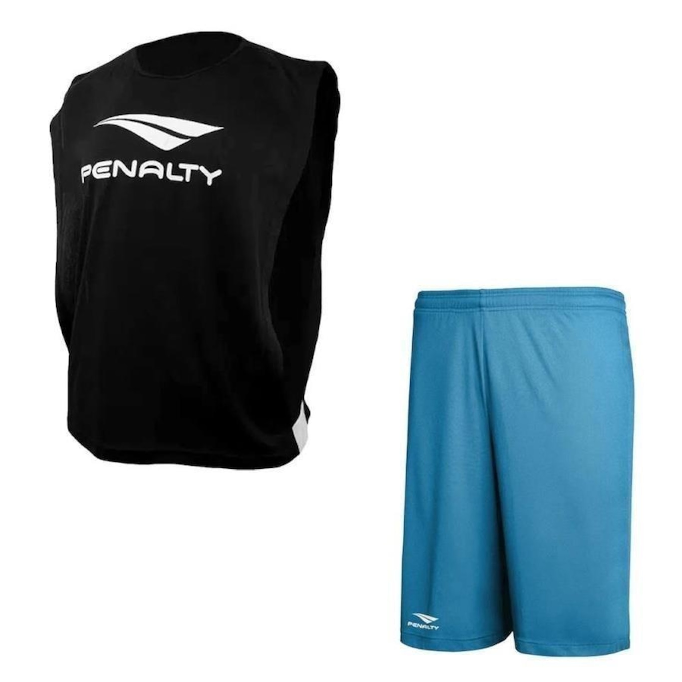 Conjunto de Futebol Penalty: Colete + Calção Penalty X - Masculino - Foto 1