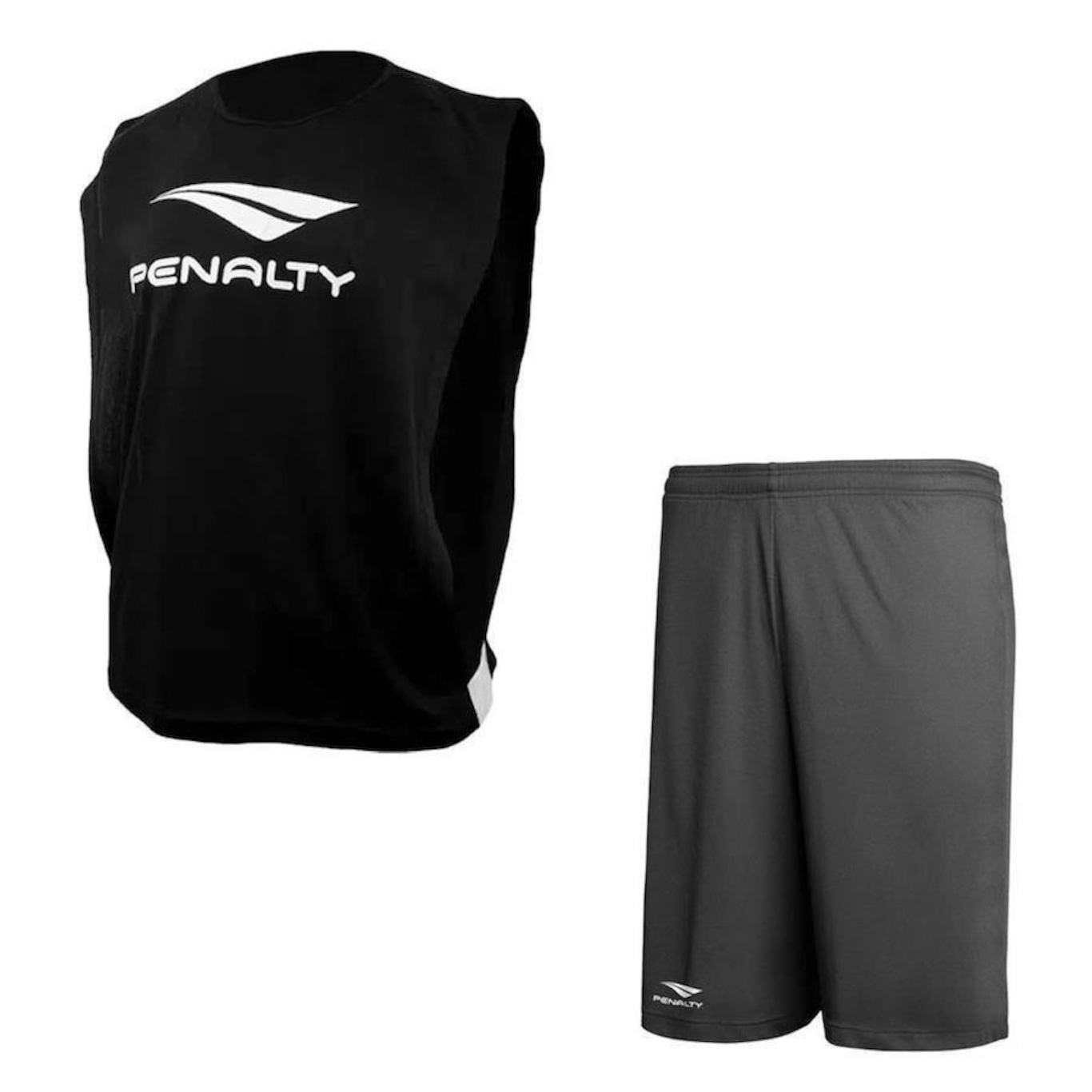 Conjunto de Futebol Penalty: Colete + Calção Penalty X - Masculino - Foto 1