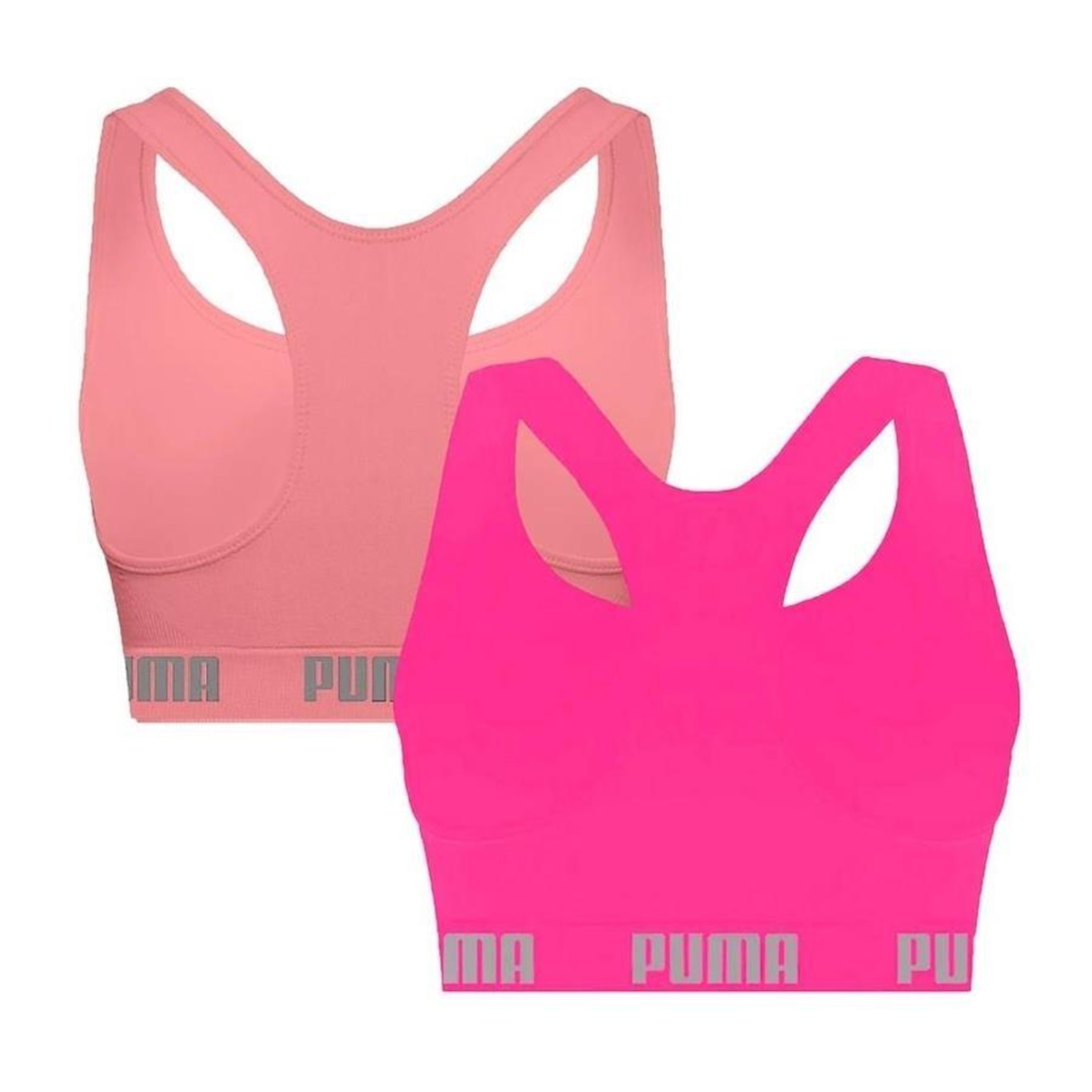 Kit Tops Fitness Puma Nadador sem Costura - 2 Unidades - Feminino - Foto 2