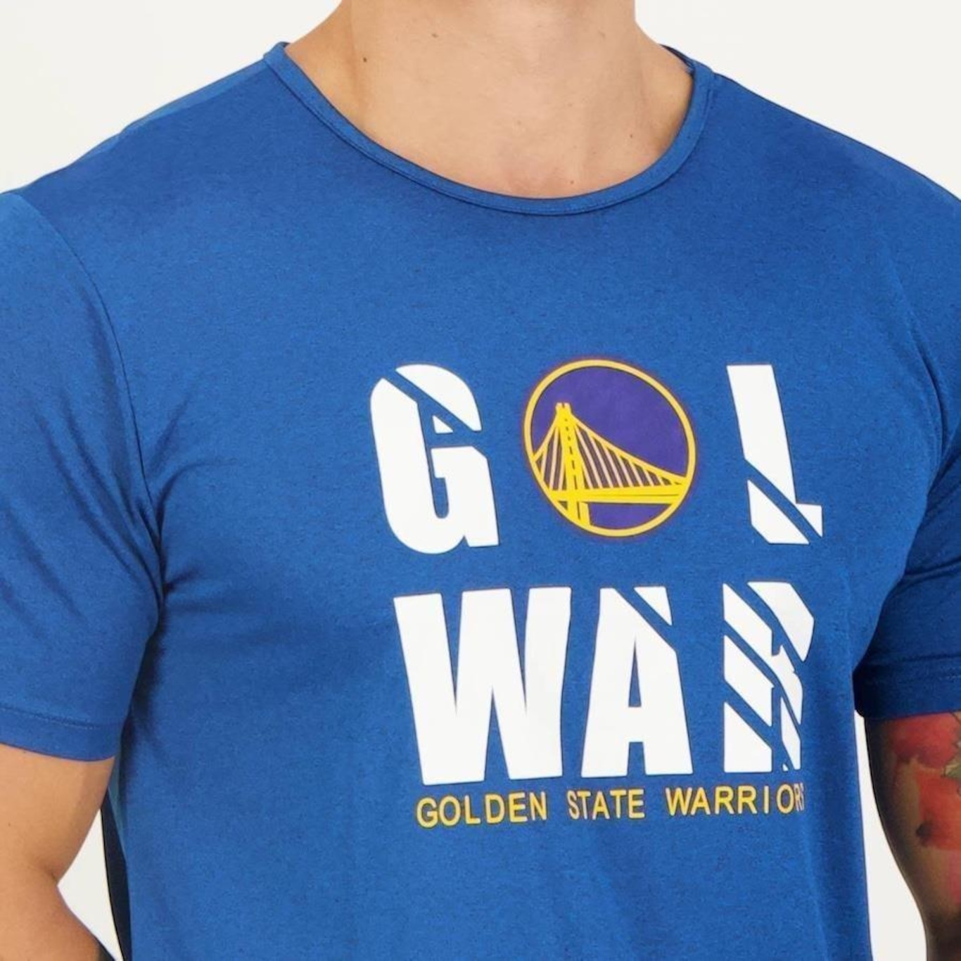 Camiseta NBA Bang Golden State - Masculina - Foto 4