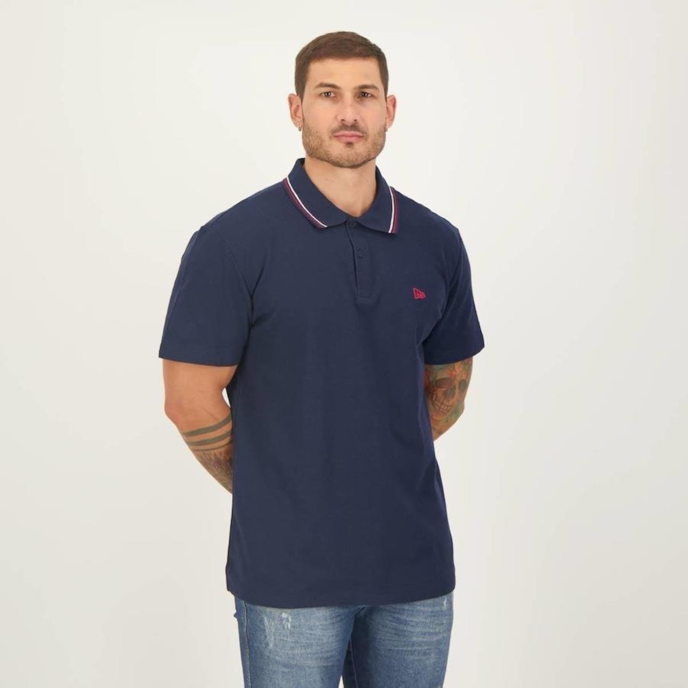 Camisa Polo New Era Have Fun Basic Flag - Masculina - Foto 2