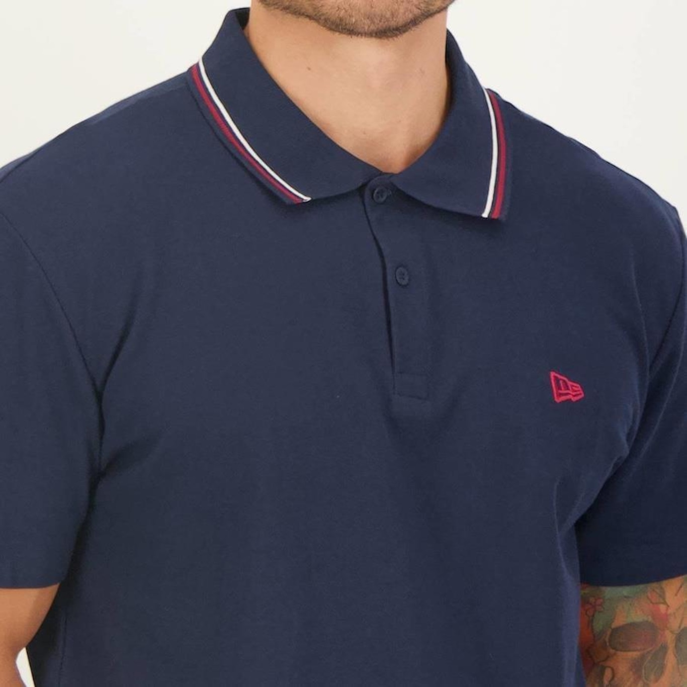 Camisa Polo New Era Have Fun Basic Flag - Masculina - Foto 4