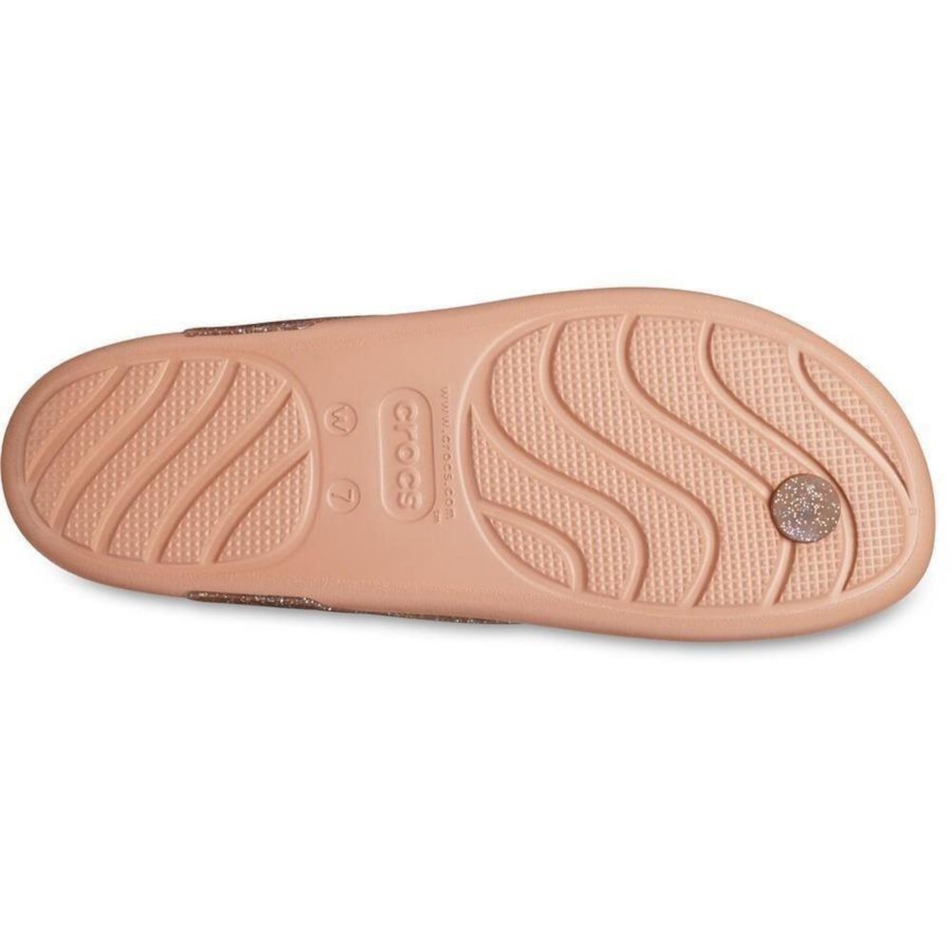 Chinelo Crocs Splash Glitter Flip Cork - Feminino - Foto 6