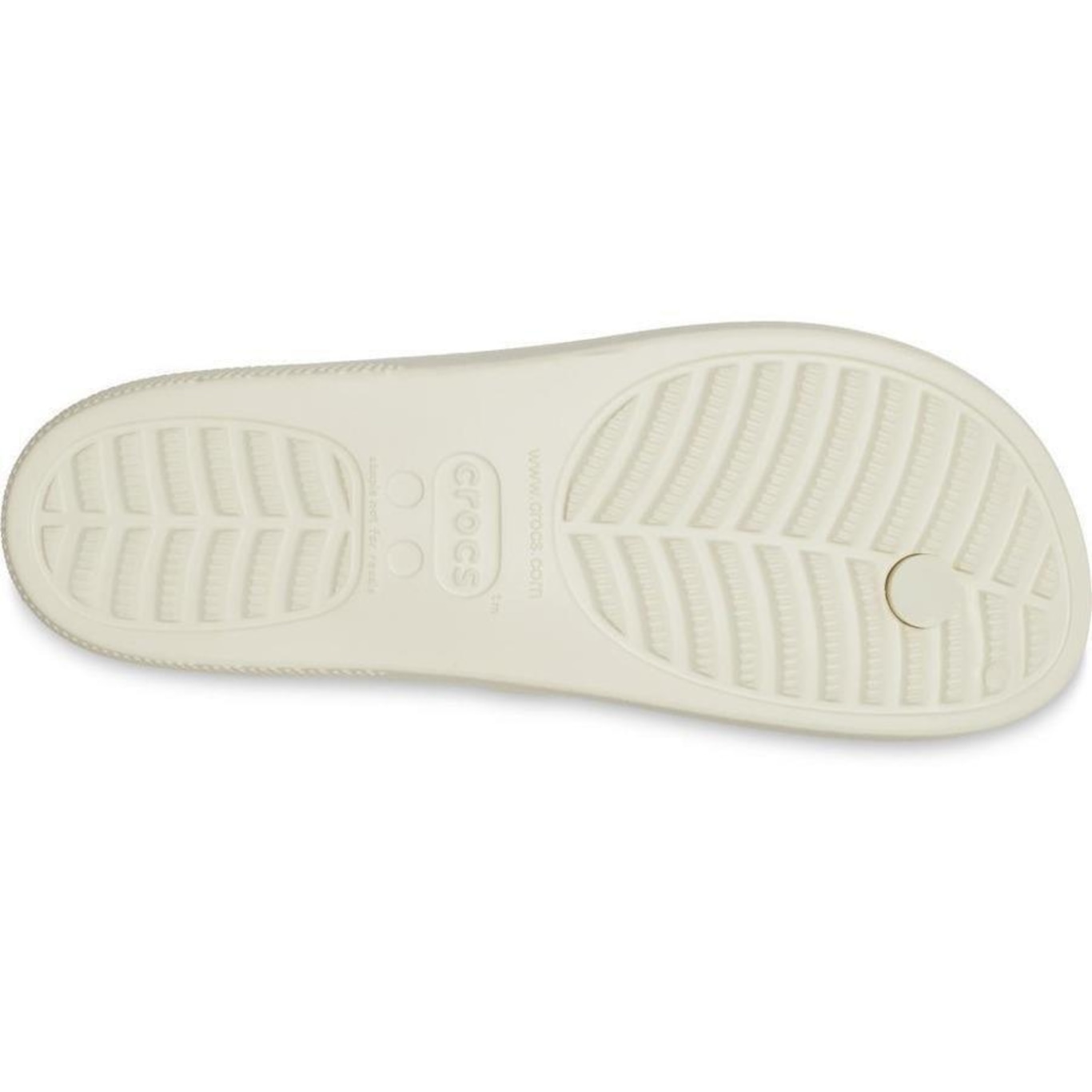 Chinelo Crocs Classic Plataform Flip Bone - Unissex