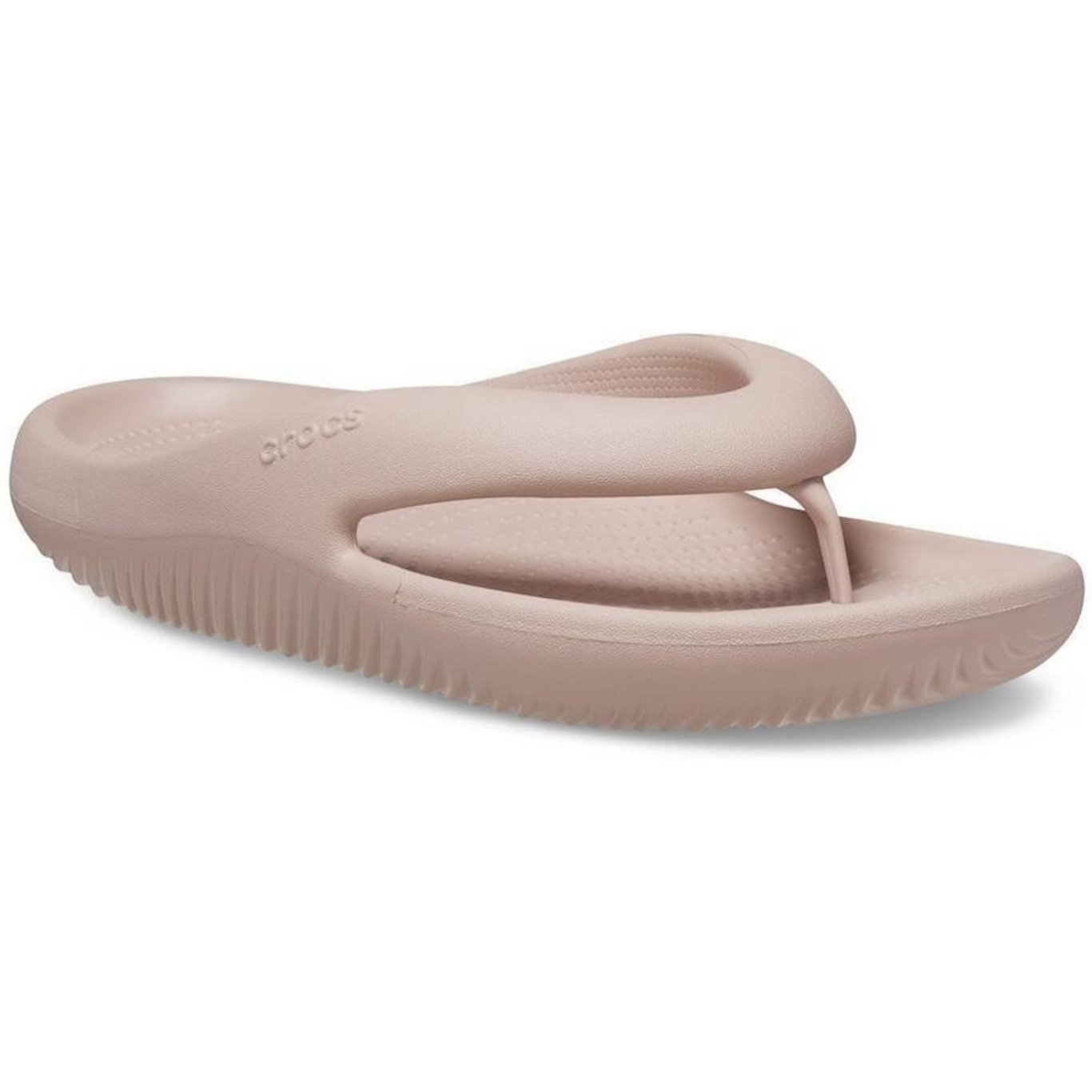 Chinelo Crocs Mellow Flip Pink Clay - Unissex - Foto 2