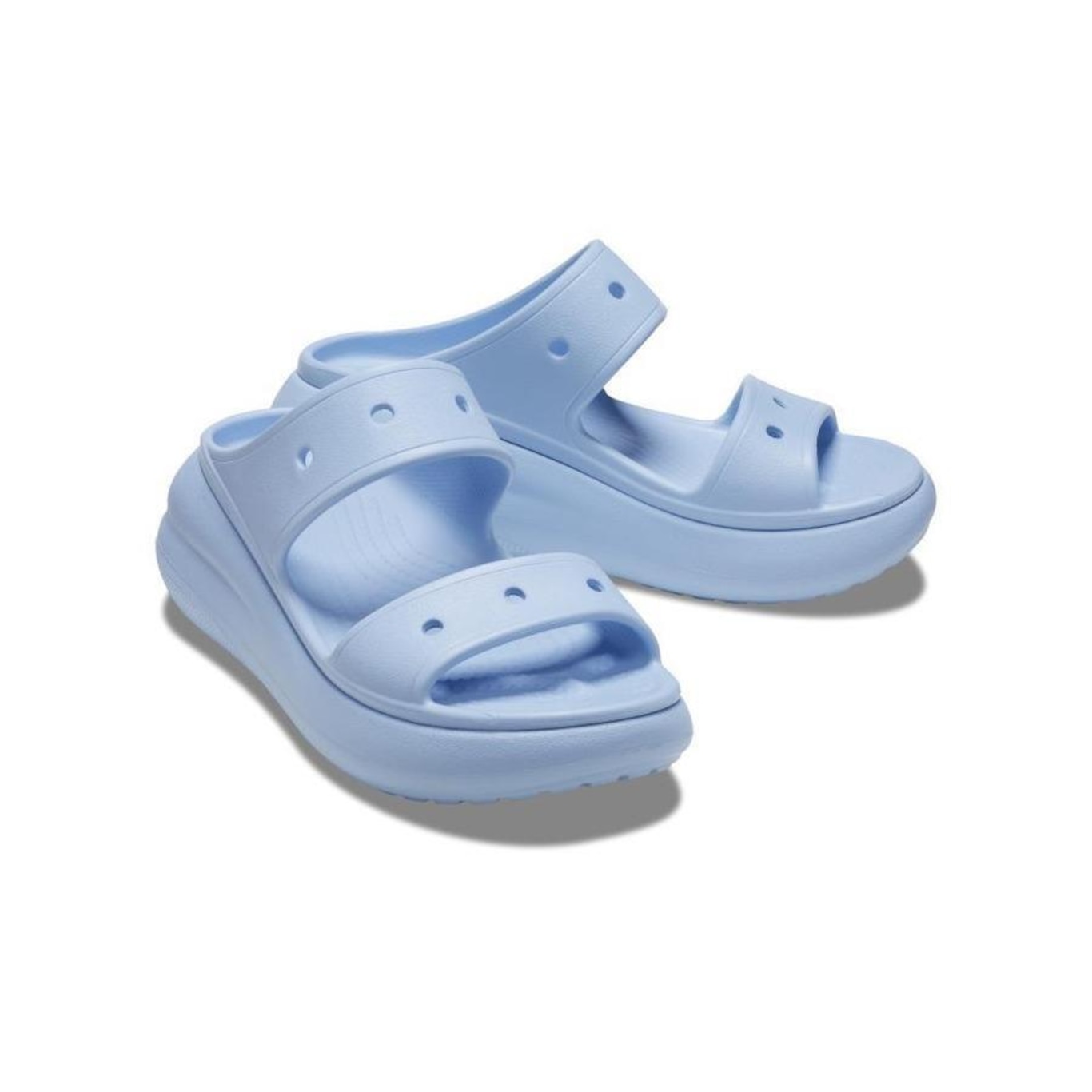 Sandália Crocs Classic Crush Platform Sandal - Feminino - Foto 4