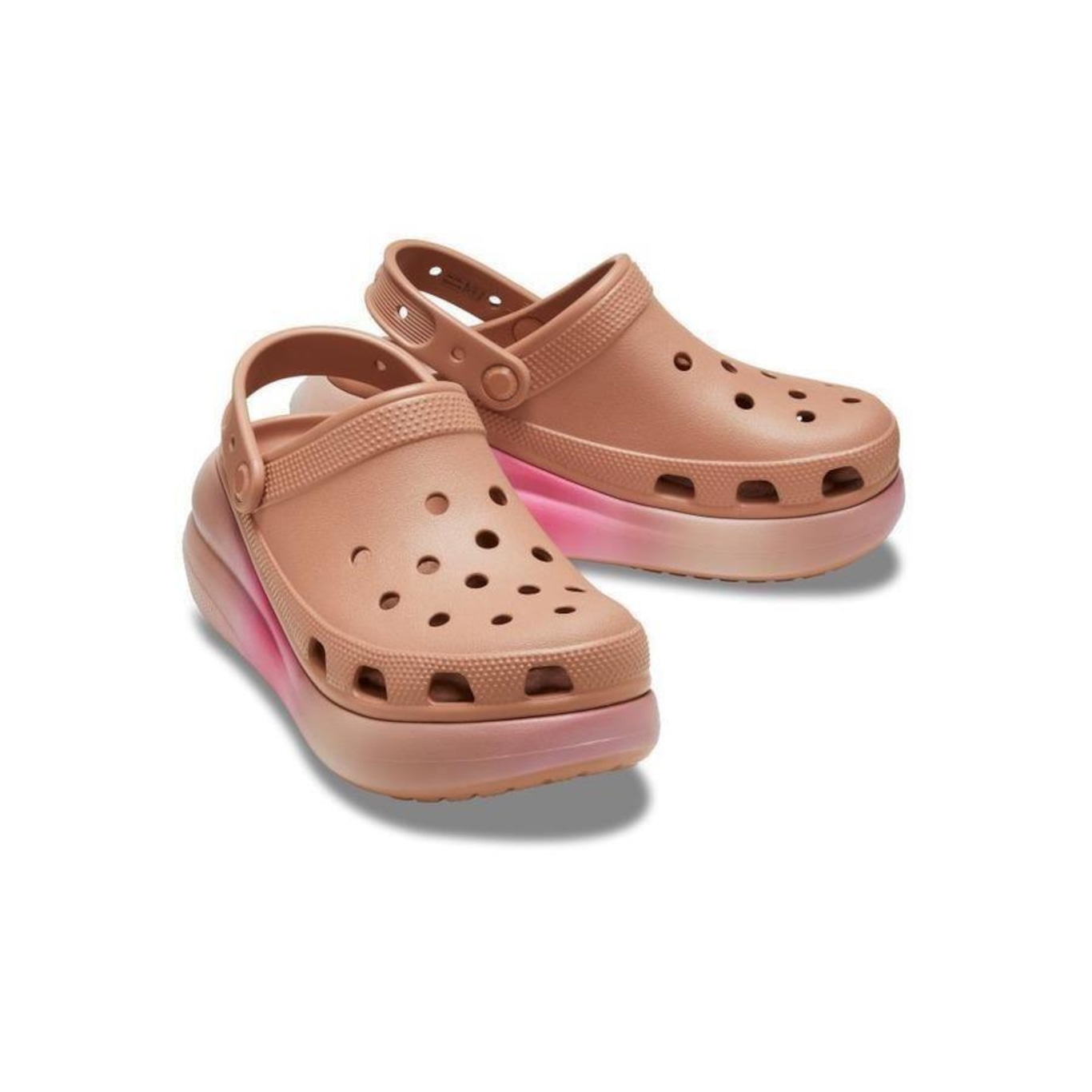 Sandália Crocs Crush Color Dip Clog Cork/Multi - Feminino - Foto 4