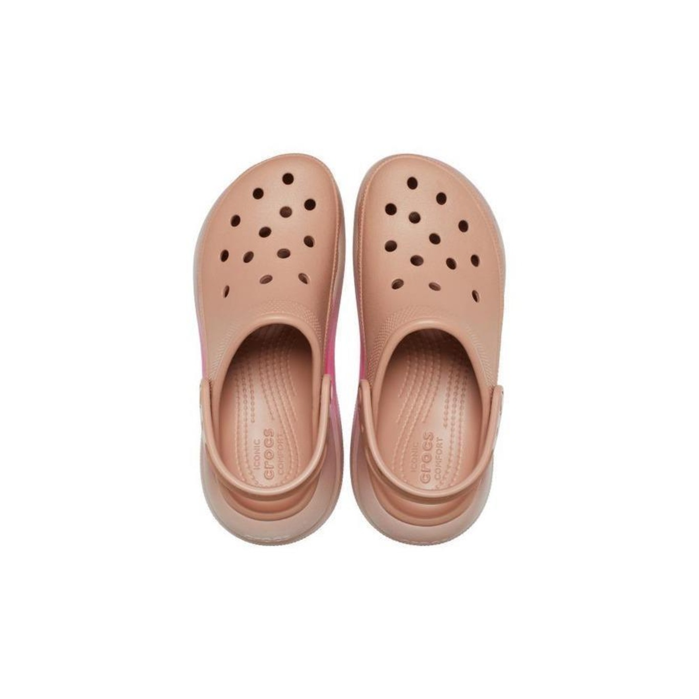 Sandália Crocs Crush Color Dip Clog Cork/Multi - Feminino - Foto 5