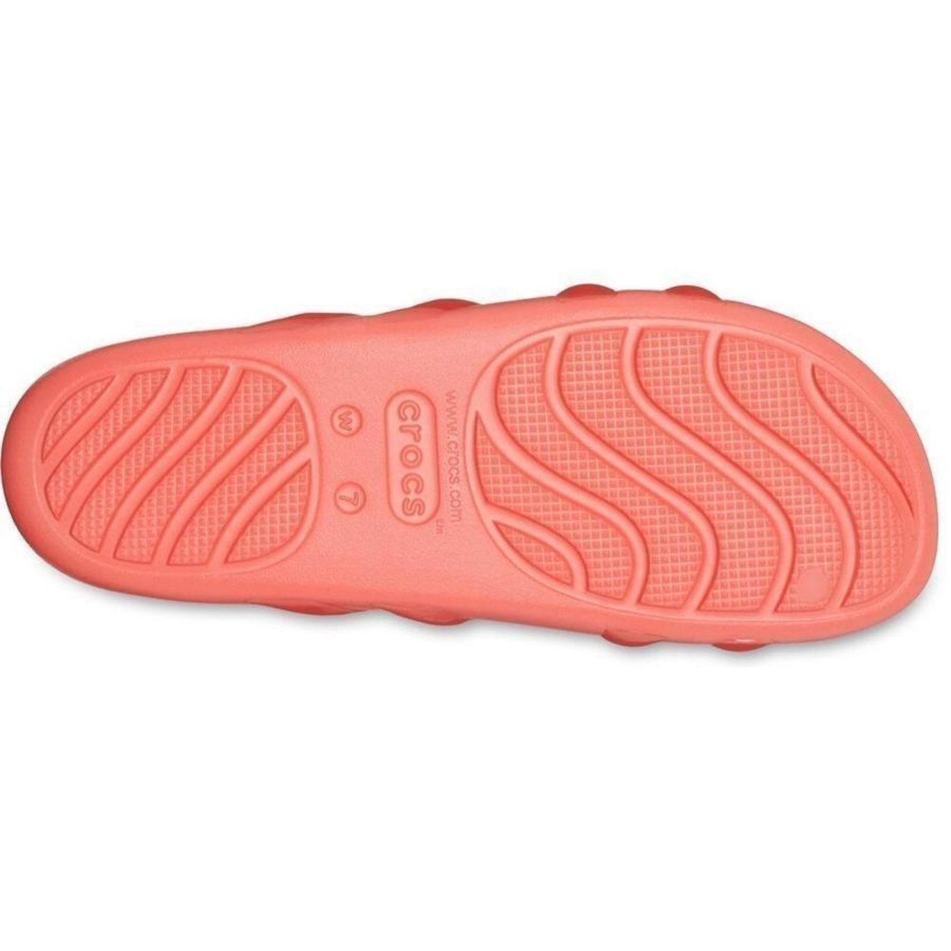 Sandália Crocs Splash Glossy Strappy Sandal Neon - Feminino - Foto 6